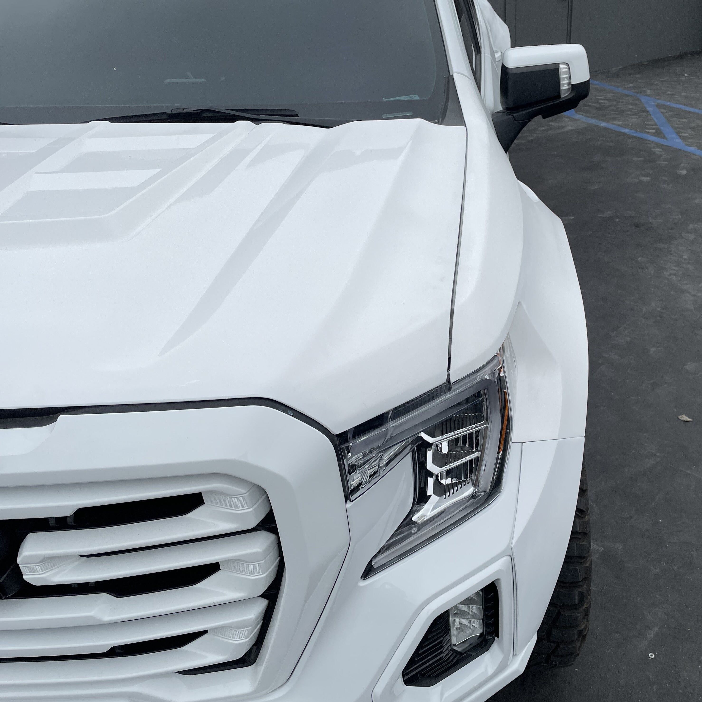 2019-2021 GMC Sierra Front Fenders Wide-Body 4" Flare 2" Rise - Pair