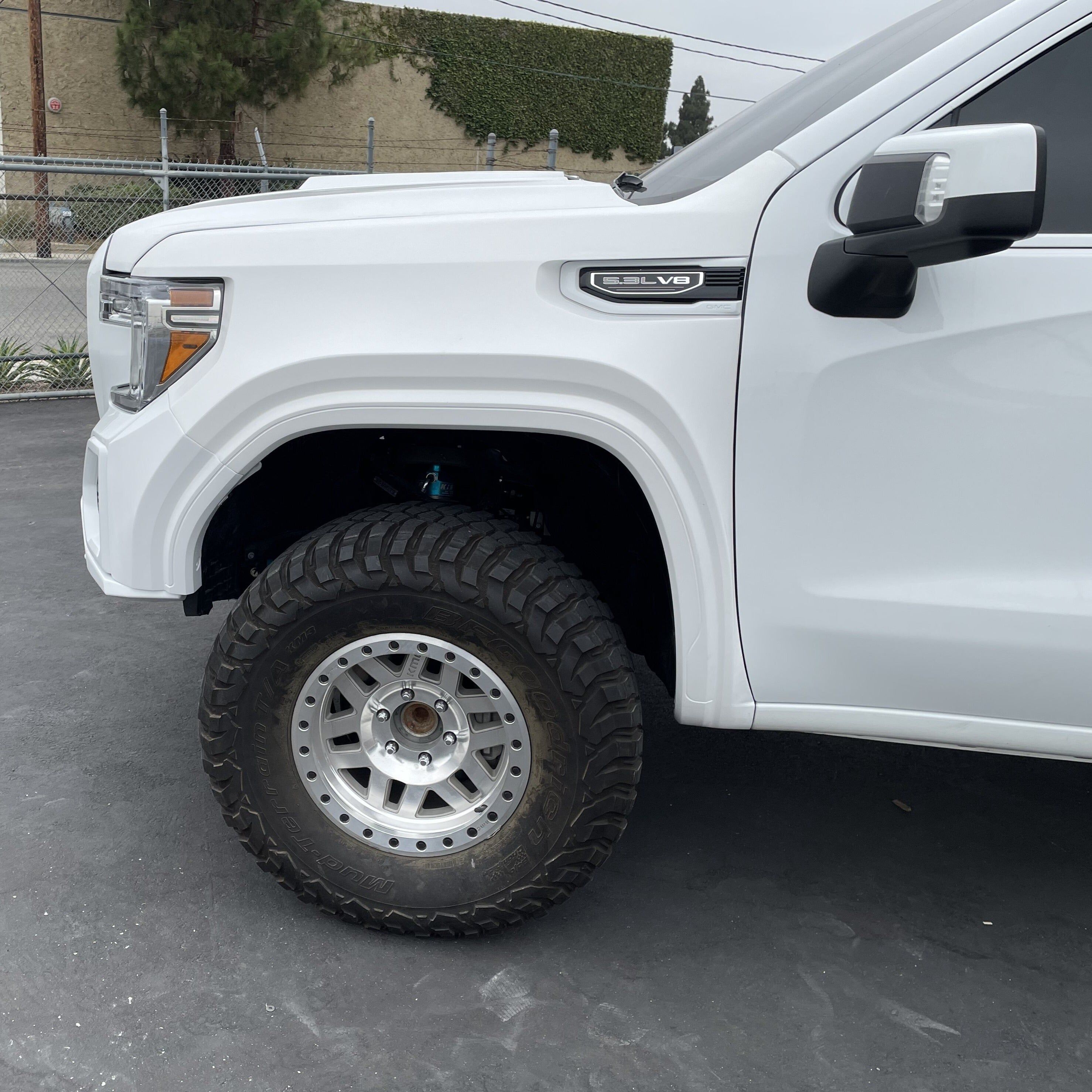 2019-2021 GMC Sierra Front Fenders Wide-Body 4" Flare 2" Rise - Pair