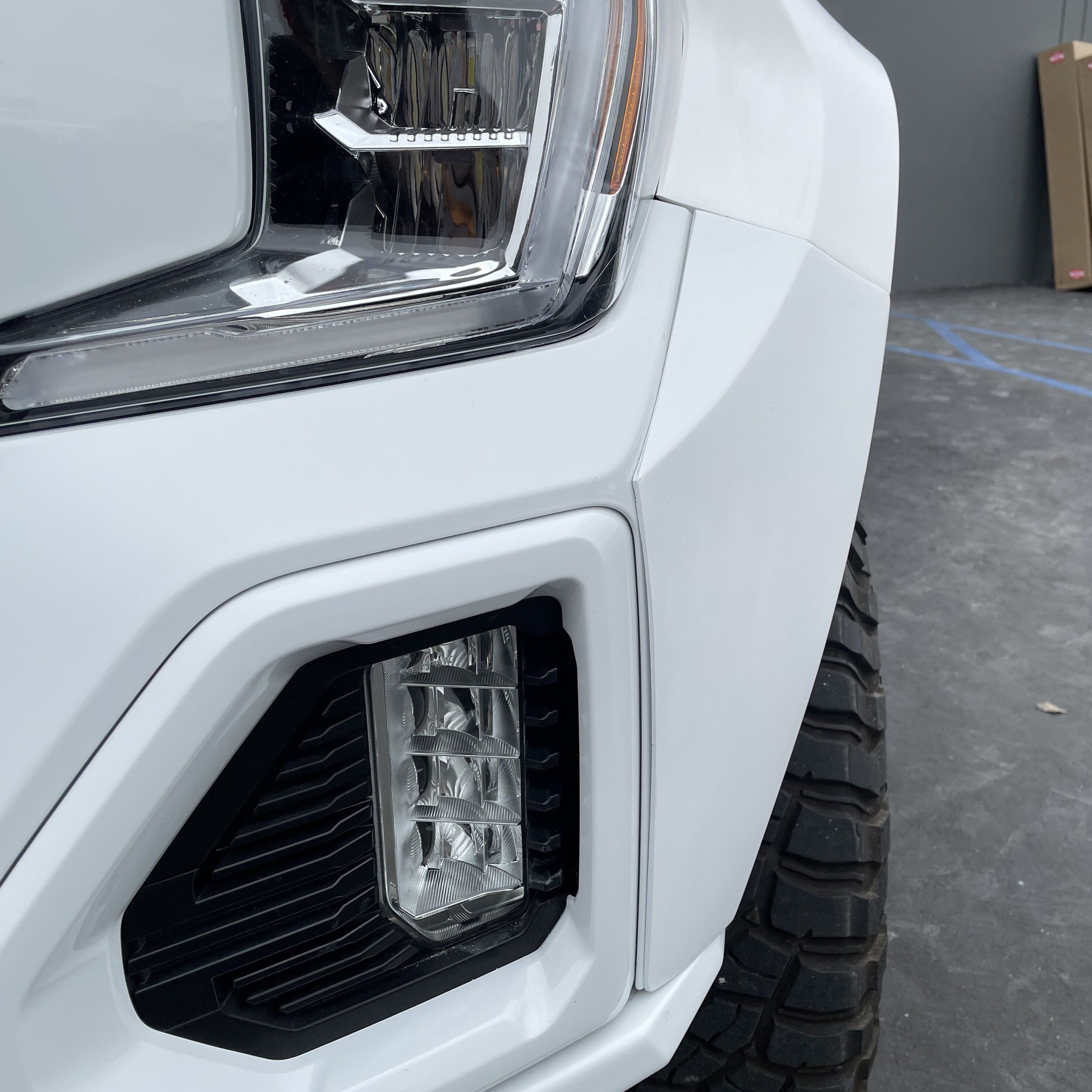 2019-2021 GMC Sierra Front Fenders Wide-Body 4" Flare 2" Rise - Pair