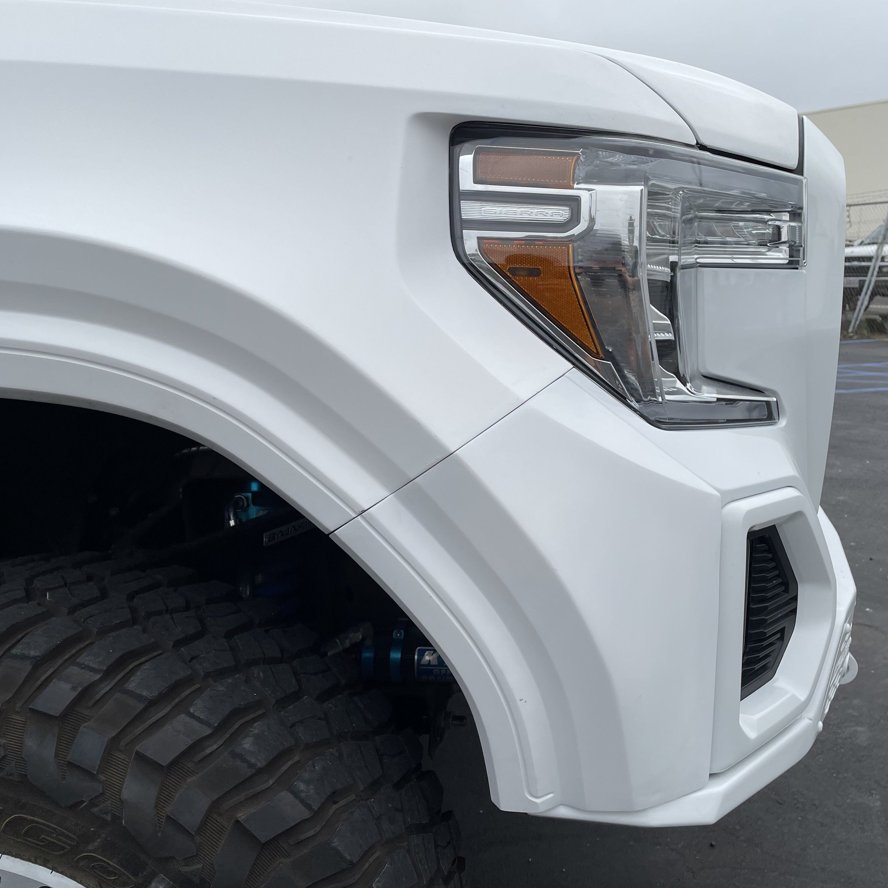 2019-2021 GMC Sierra Front Fenders Wide-Body 4" Flare 2" Rise - Pair