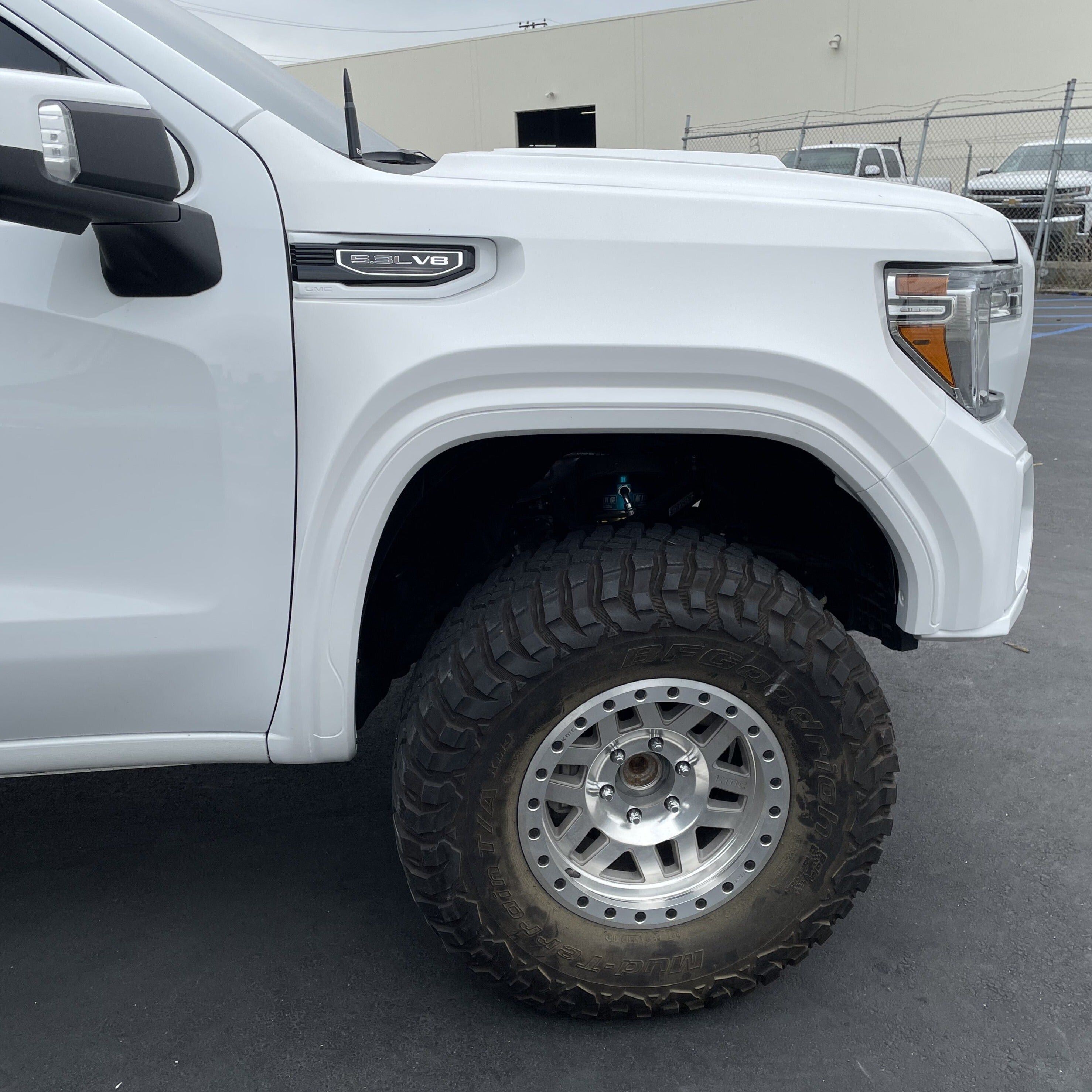 2019-2021 GMC Sierra Front Fenders Wide-Body 4" Flare 2" Rise - Pair