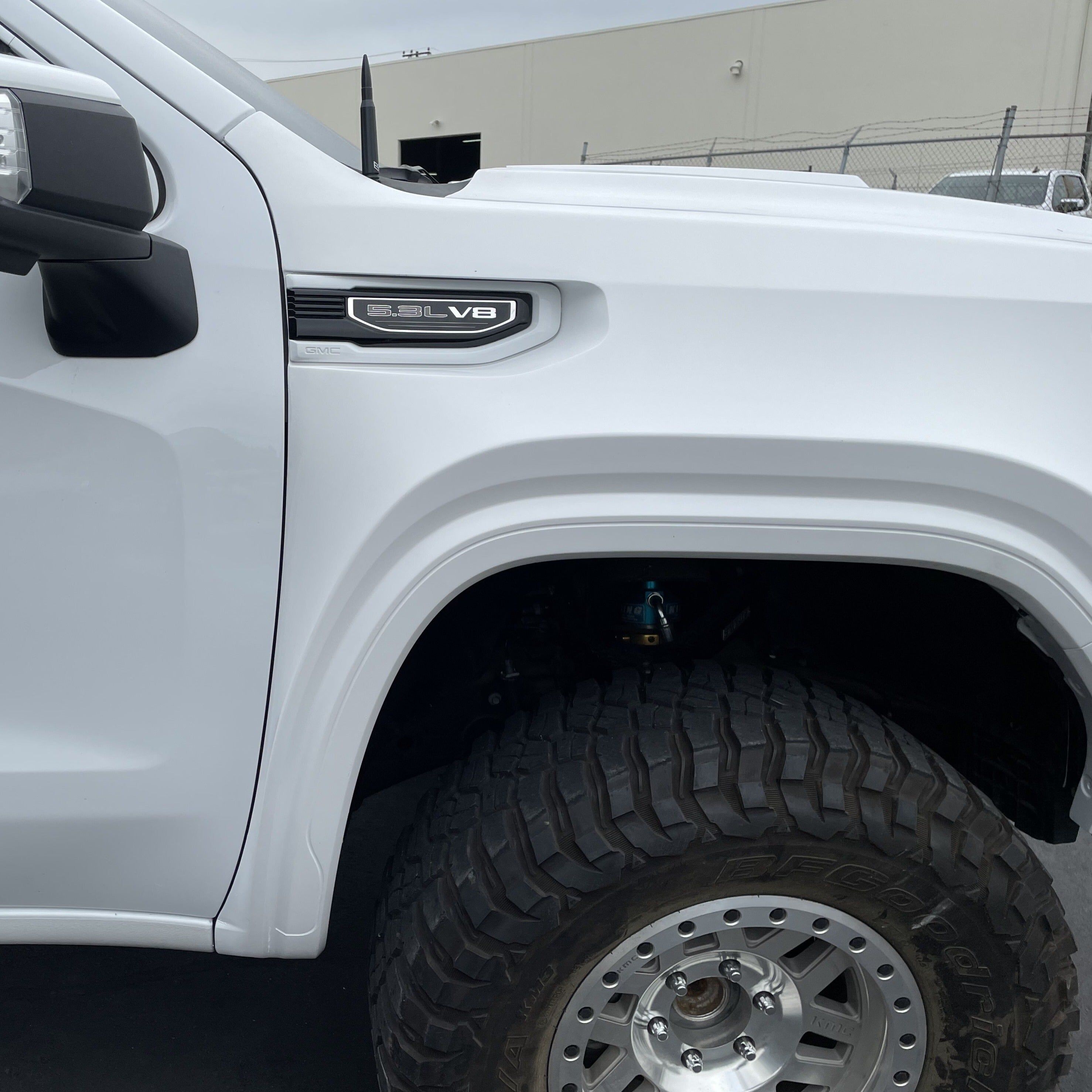 2019-2021 GMC Sierra Front Fenders Wide-Body 4" Flare 2" Rise - Pair