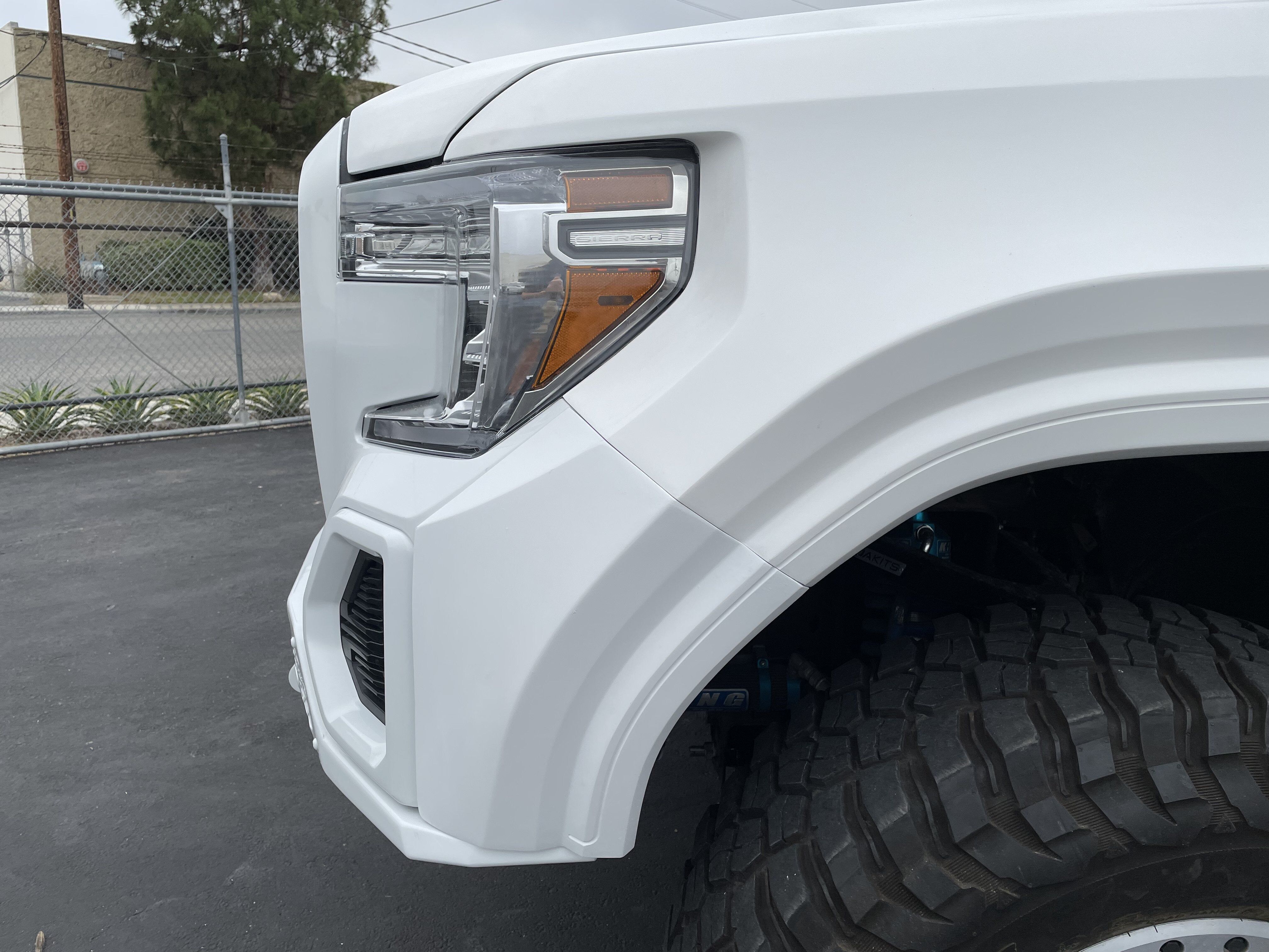 2019-2021 GMC Sierra Front Fenders Wide-Body 4" Flare 2" Rise - Pair