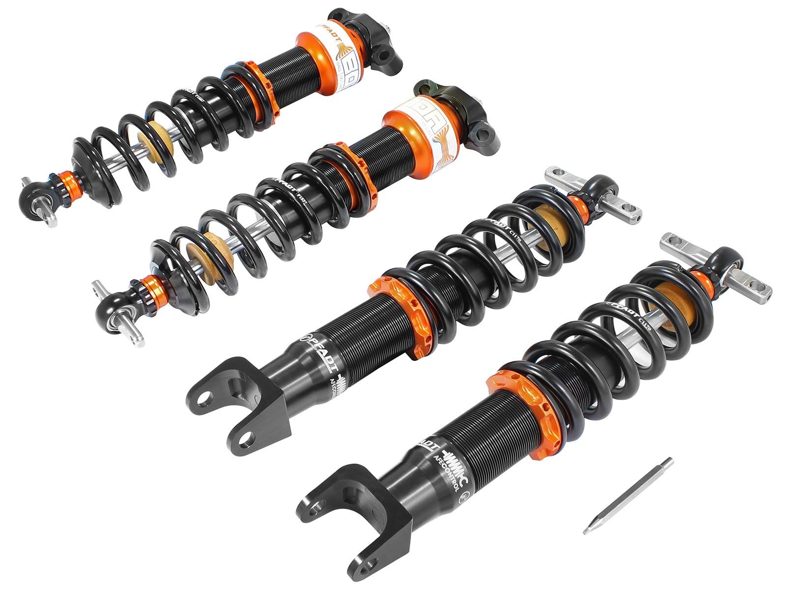 2014-2017 Chevrolet Corvette C7 stingray V8 6.2L aFe Control PFADT Series Featherlight Single Adjustable Street/Track Coilover System