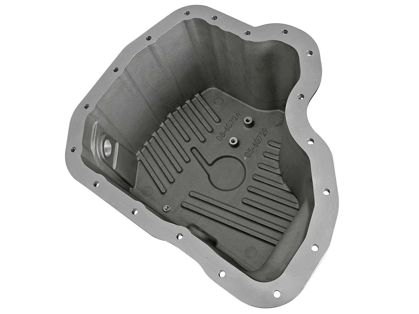 2007-2010 Chevrolet Silverado 3500 HD LMM Duramax Turbo Diesel V8 6.6L Engine Oil Pan Black Machined Fins