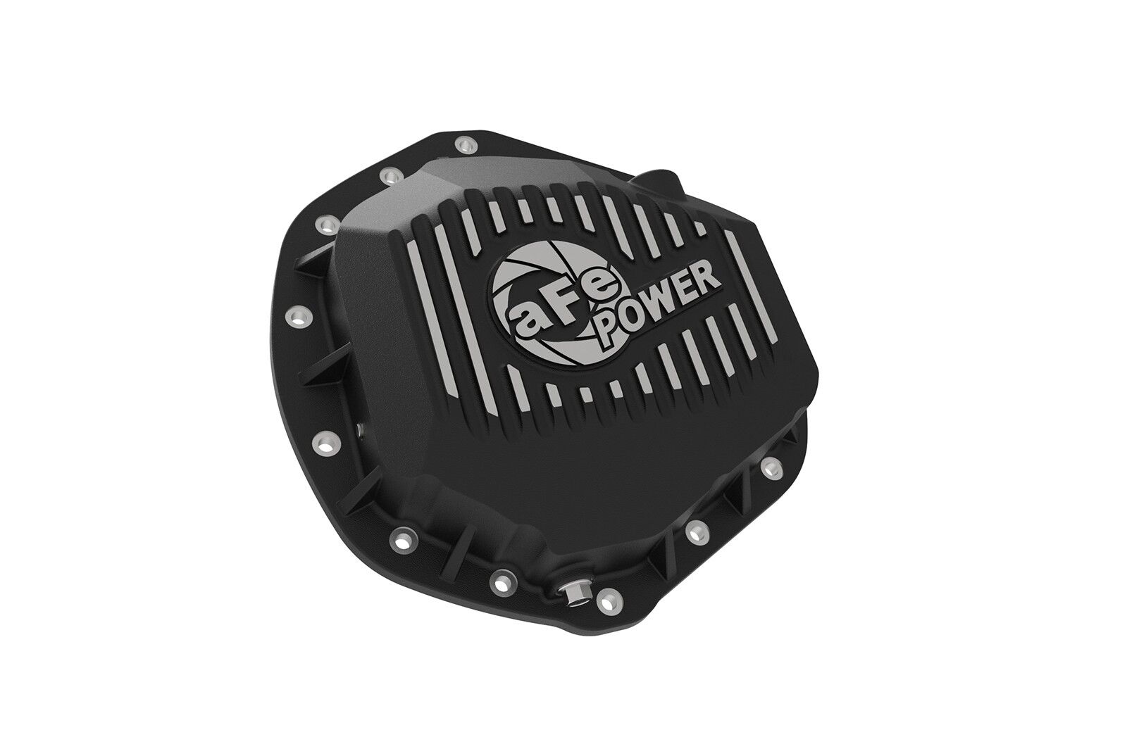 2014-2018 Ram Truck 3500 HEMI V8 5.7L/V8 6.4L Pro Series Rear Differential Cover Black w/ Machined Fins