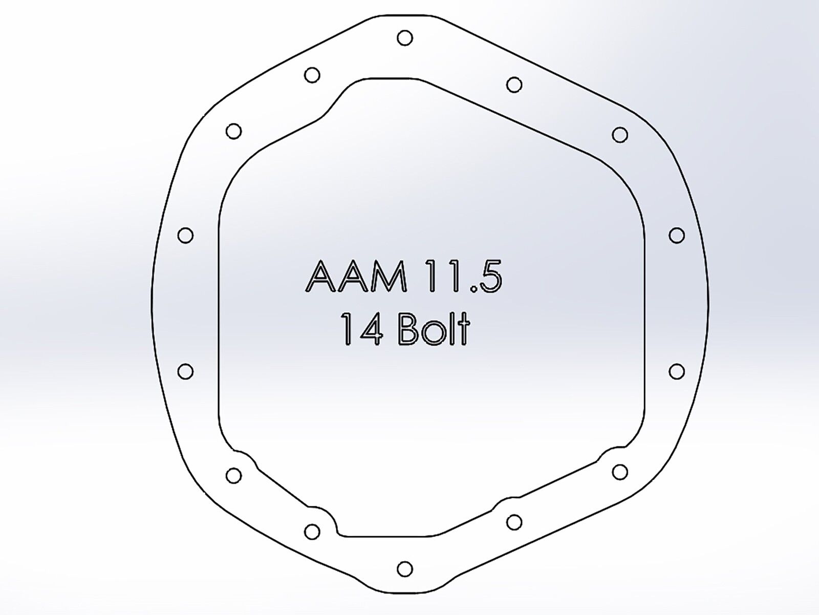 2014-2018 Ram Truck 3500 HEMI V8 5.7L/V8 6.4L Pro Series Rear Differential Cover Black w/ Machined Fins