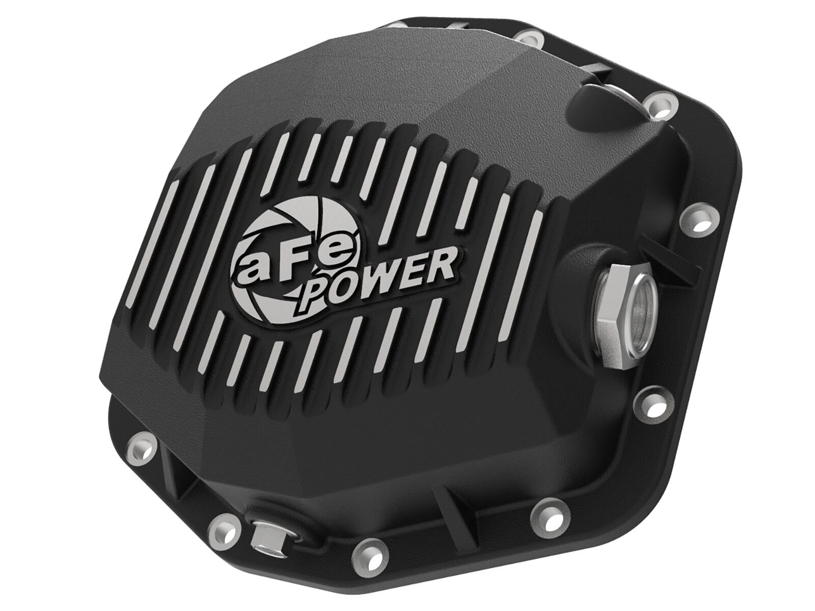 2018-2019 Jeep Wrangler JL V6 3.6L Pro Series Rear Differential Cover Black w/ Machined Fins