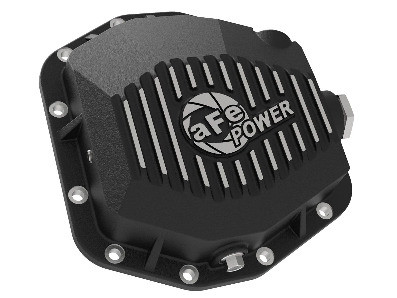 2018-2019 Jeep Wrangler JL V6 3.6L Pro Series Rear Differential Cover Black w/ Machined Fins