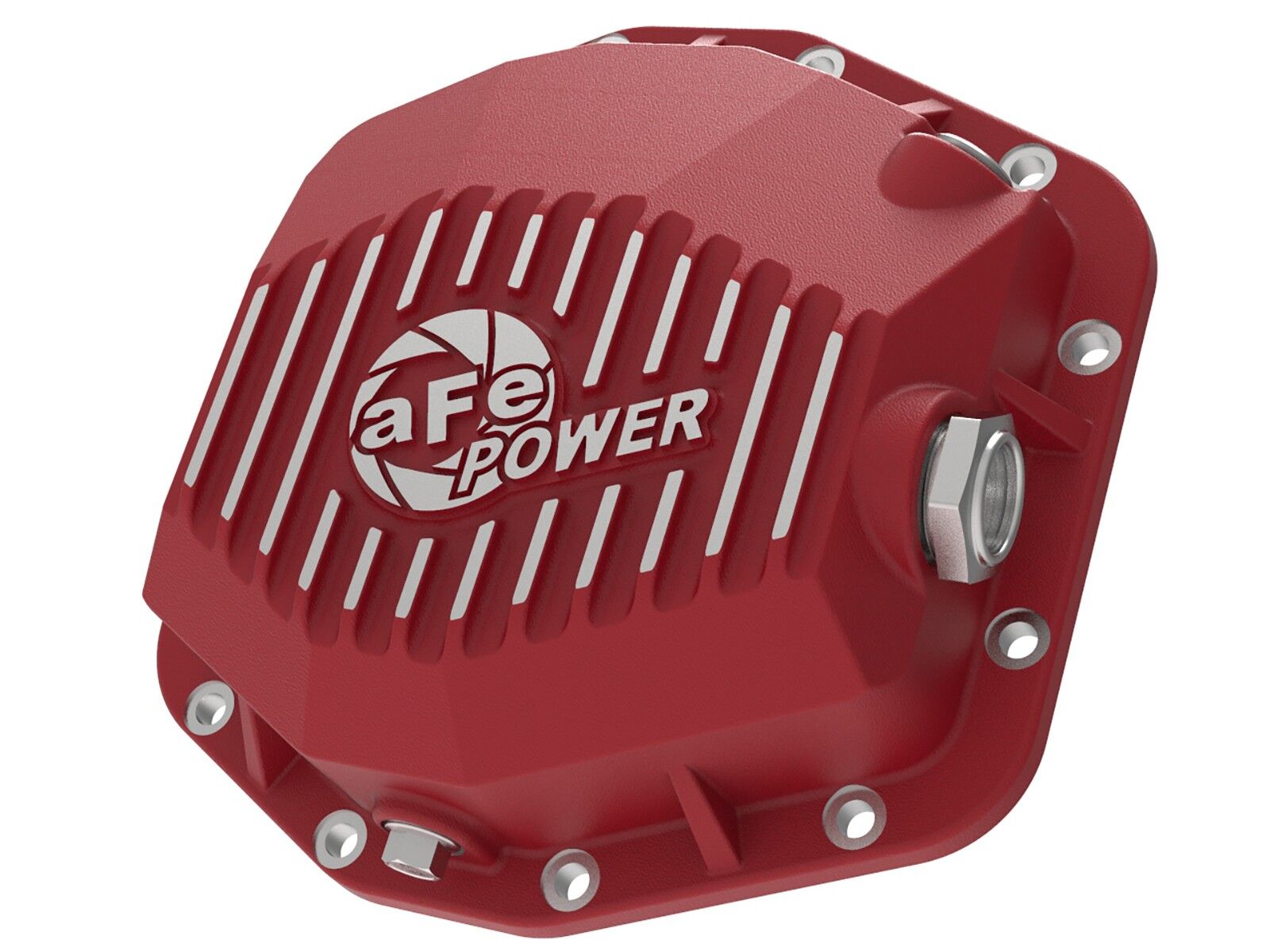 2018-2019 Jeep Wrangler JL V6 3.6L Pro Series Rear Differential Cover Red w/ Machined Fins
