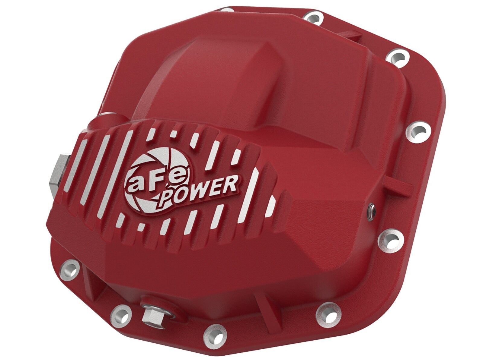 2018-2019 Jeep Wrangler JL V6 3.6L Pro Series Front Differential Cover Red w/ Machined Fins