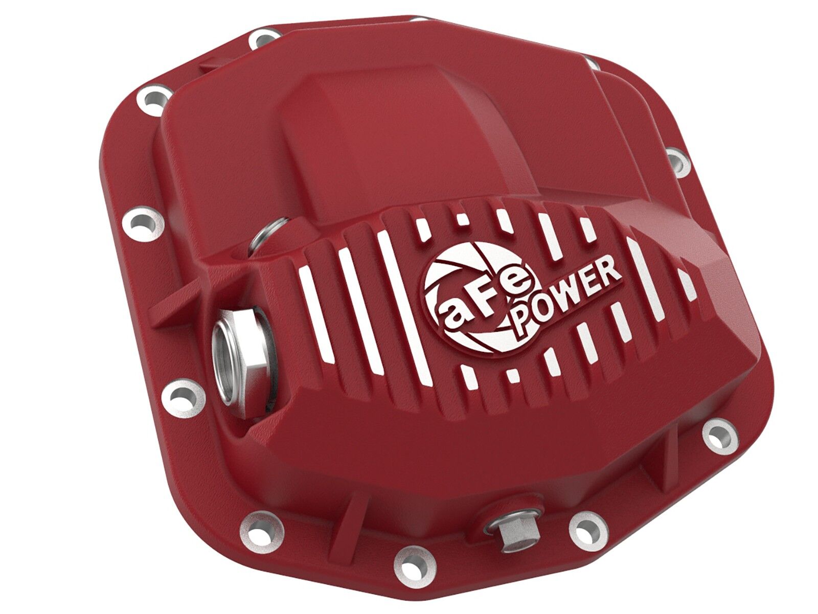 2018-2019 Jeep Wrangler JL V6 3.6L Pro Series Front Differential Cover Red w/ Machined Fins