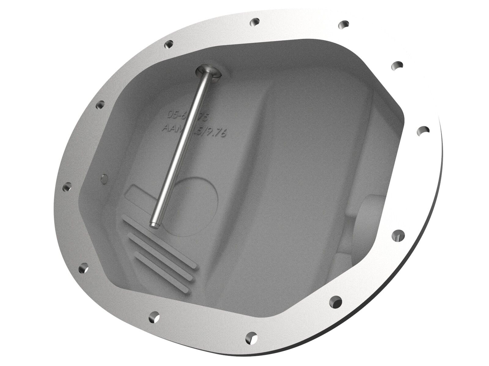 2014-2019 Chevrolet Silverado 1500 V6 4.3L/V8 5.3L/V8 6.2L Pro Series Rear Differential Cover Black w/ Machined Fins
