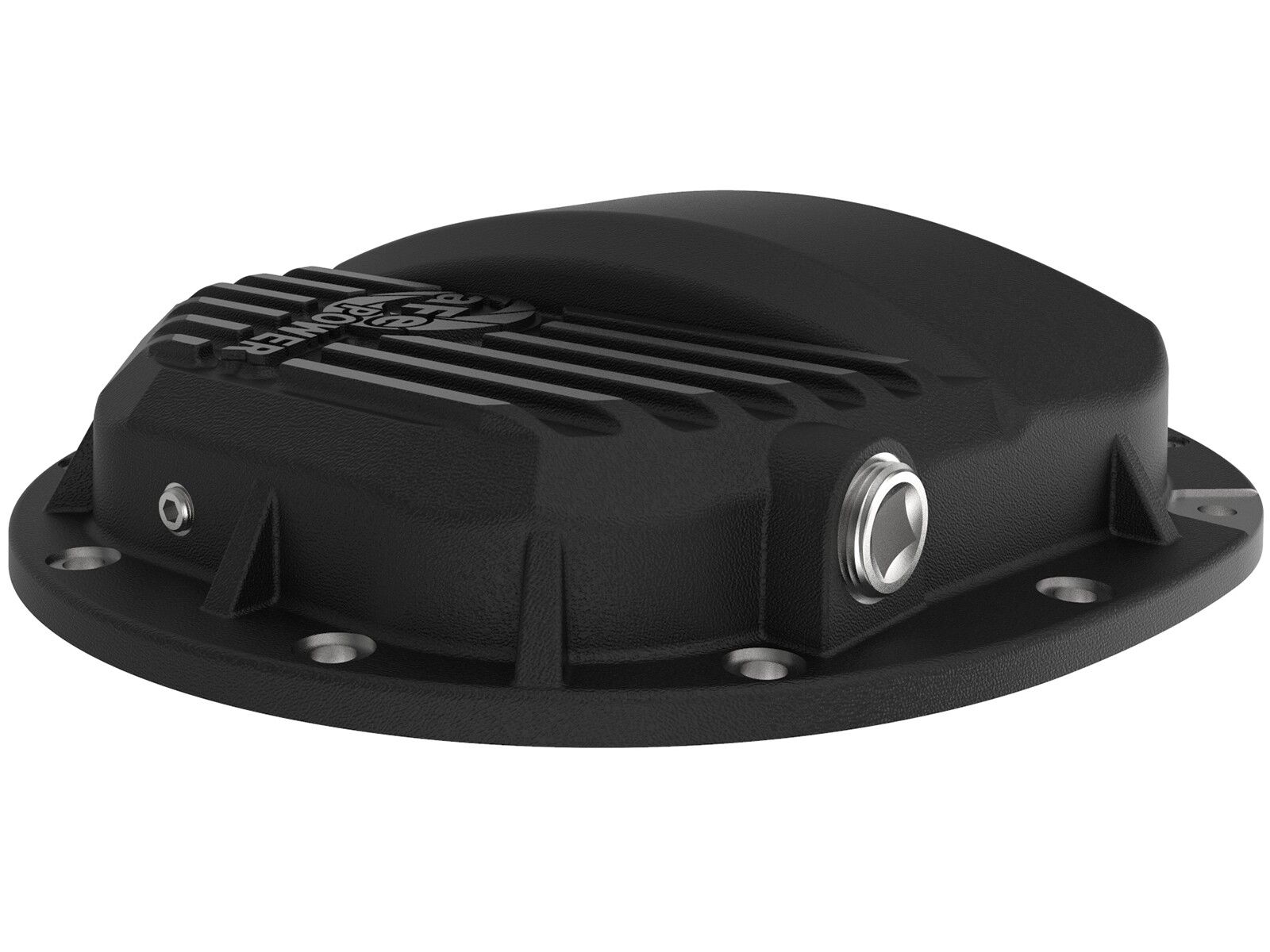 2014-2019 Chevrolet Silverado 1500 V6 4.3L/V8 5.3L/V8 6.2L Pro Series Rear Differential Cover Black w/ Machined Fins