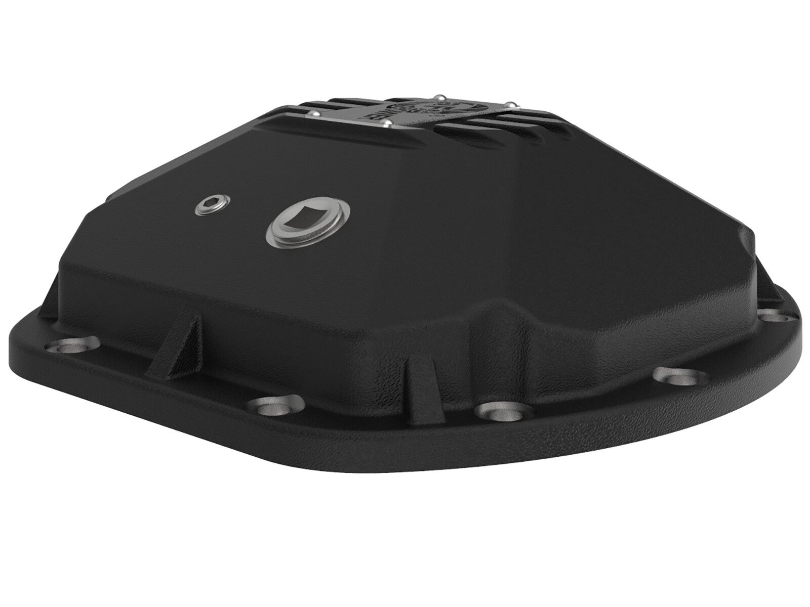 1997-2006 Jeep Wrangler TJ 4.0L Street Series Front Differential Cover Black w/ Machined Fins
