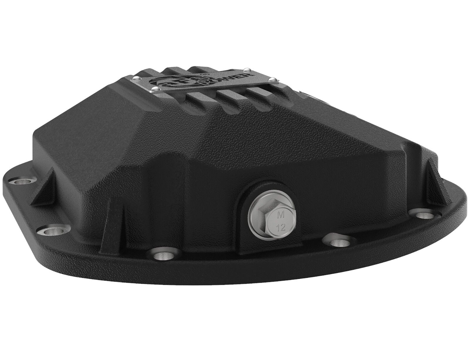 1997-2006 Jeep Wrangler TJ 4.0L Street Series Front Differential Cover Black w/ Machined Fins
