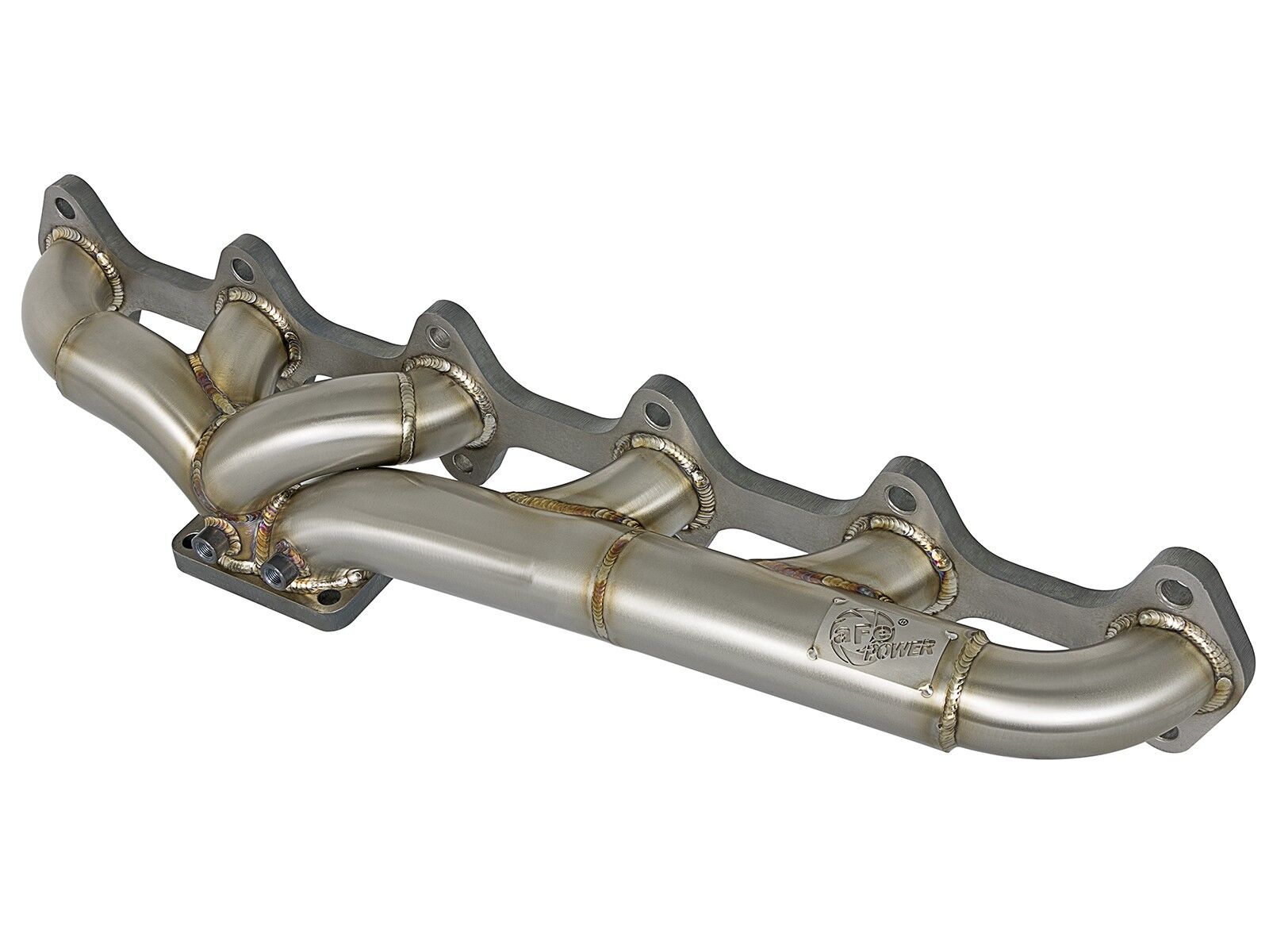2003-2007 Dodge Ram 3500 Cummins Turbo Diesel 5.9L Twisted Steel 304 Stainless Steel Header with T4 flange