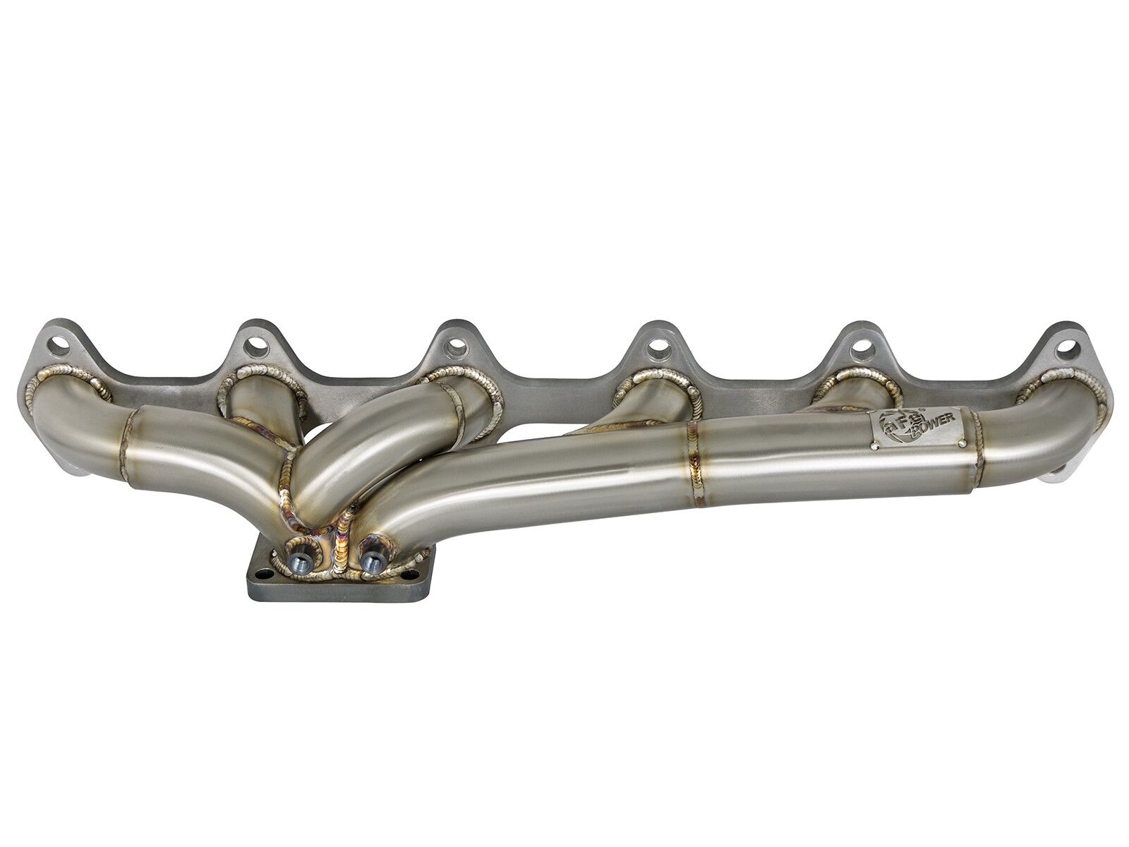 2003-2007 Dodge Ram 3500 Cummins Turbo Diesel 5.9L Twisted Steel 304 Stainless Steel Header with T4 flange