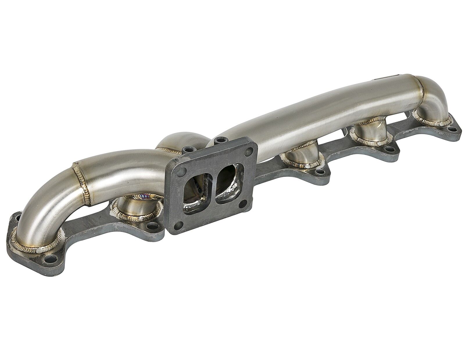 2003-2007 Dodge Ram 3500 Cummins Turbo Diesel 5.9L Twisted Steel 304 Stainless Steel Header with T4 flange