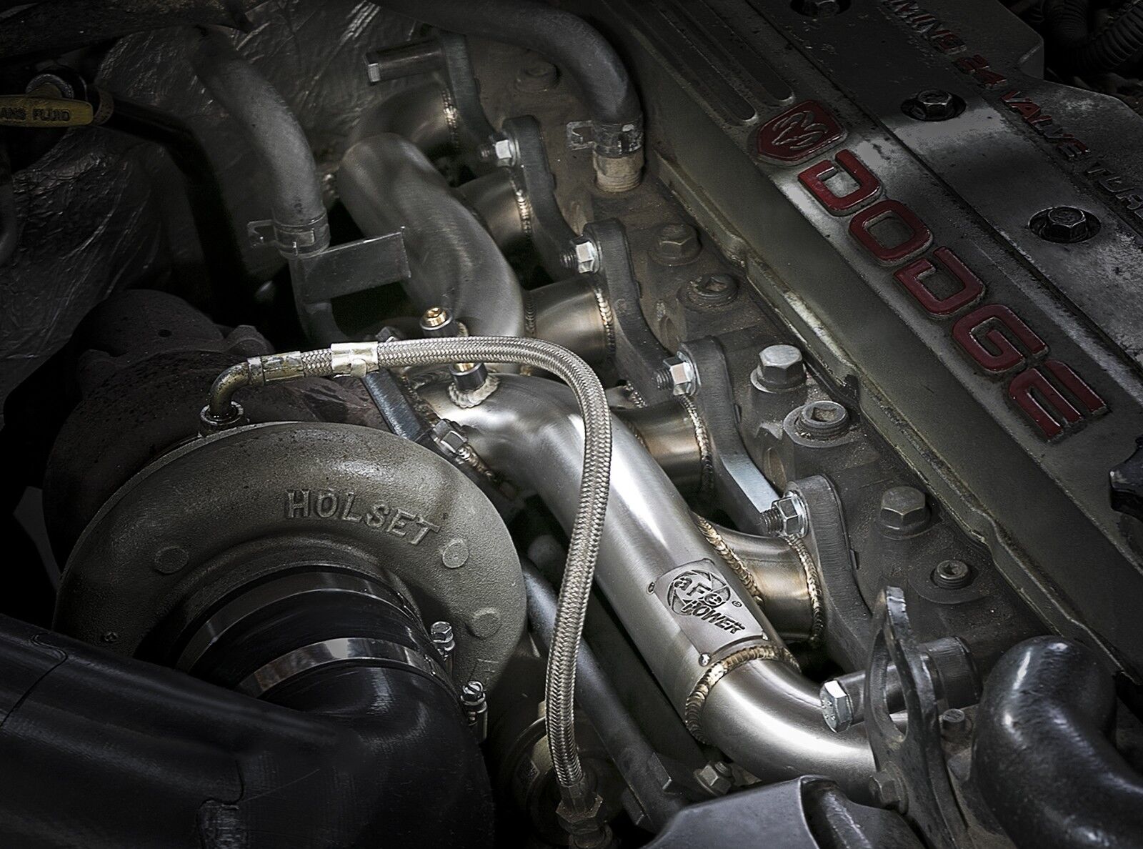 1998-2002 Dodge Ram 3500 Cummins Turbo Diesel 5.9L Twisted Steel T3 304 Stainless Header