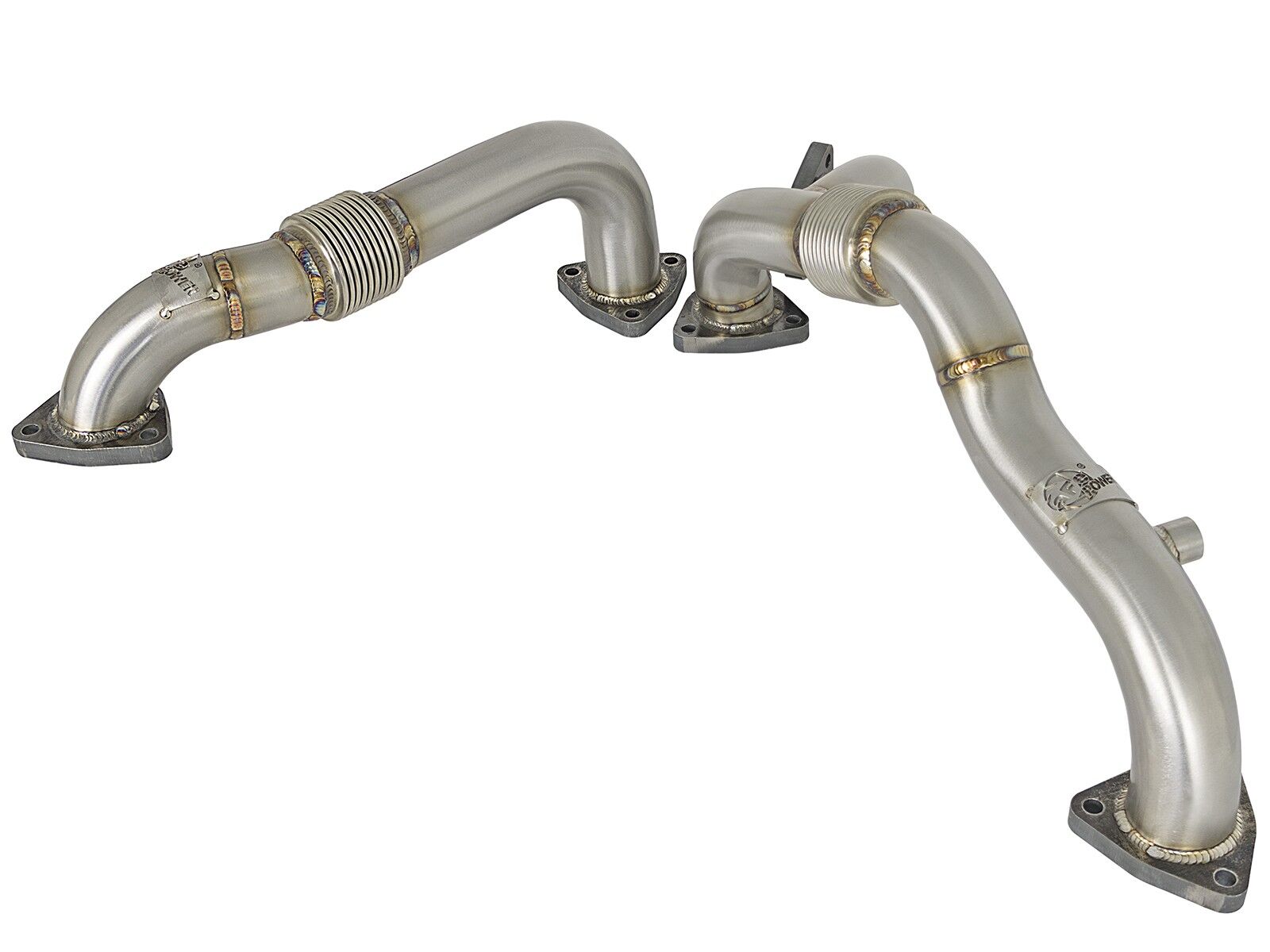 2008-2010 Ford F-550 Super Duty Turbo Diesel V8 6.4L Twisted Steel Headers Up-Pipes