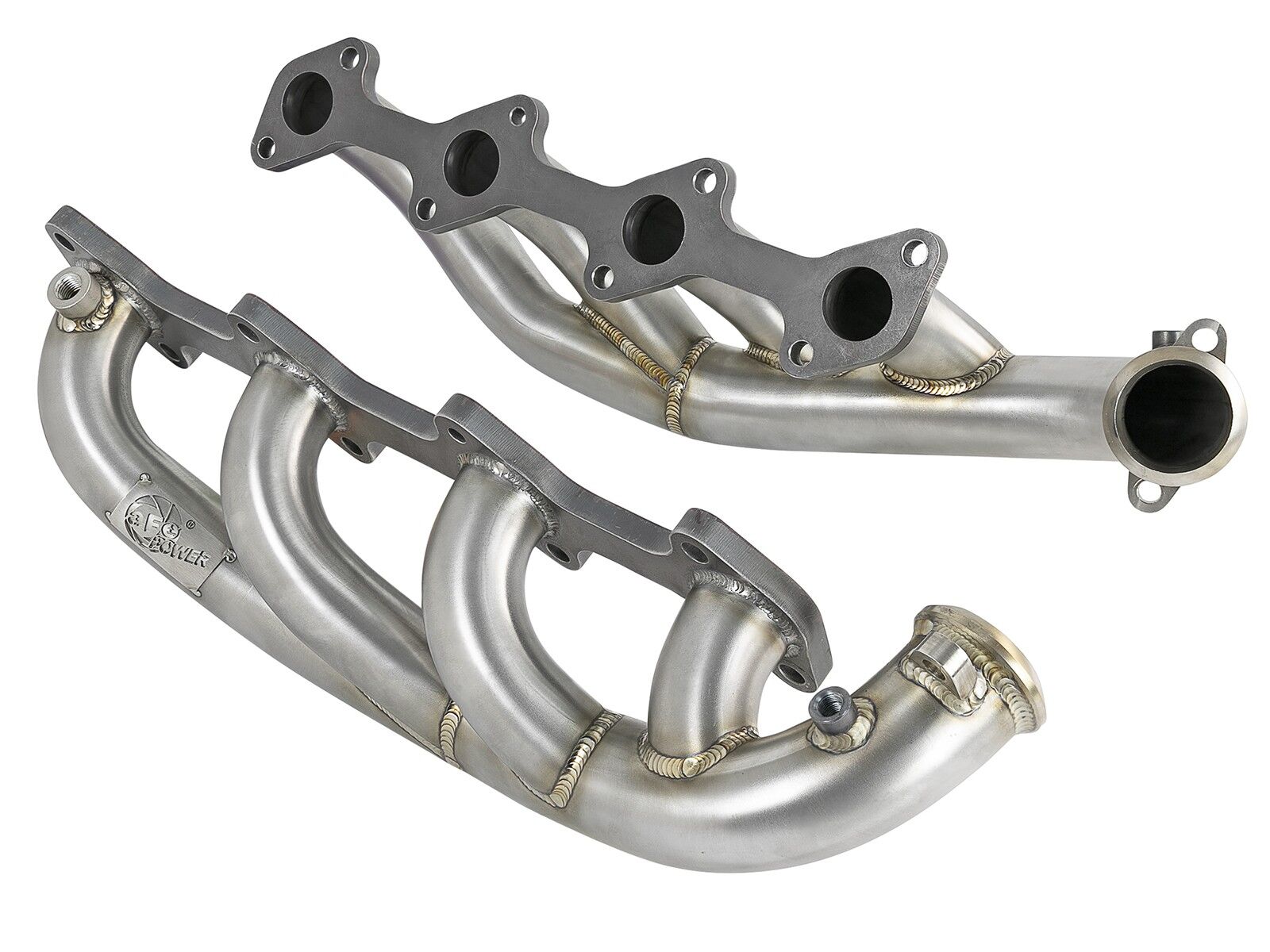 2003-2007 Ford F-350 Super Duty Turbo Diesel V8 6.0L Twisted Steel 304 Stainless Steel Headers - 48-33022