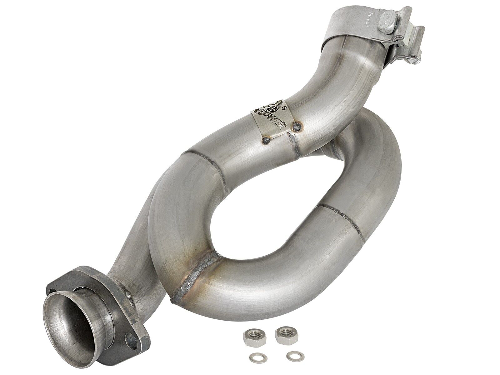 2012-2018 Jeep Wrangler JK V6 3.6L Twisted Steel Loop Relocation Pipe 2" 409 Stainless Steel - 48-48021