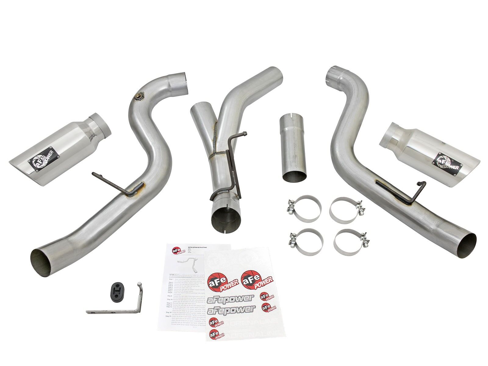 2016 Chevrolet Silverado 3500 HD LML Duramax Turbo Diesel V8 6.6L ATLAS 4" Aluminized Steel DPF-Back Exhaust System
