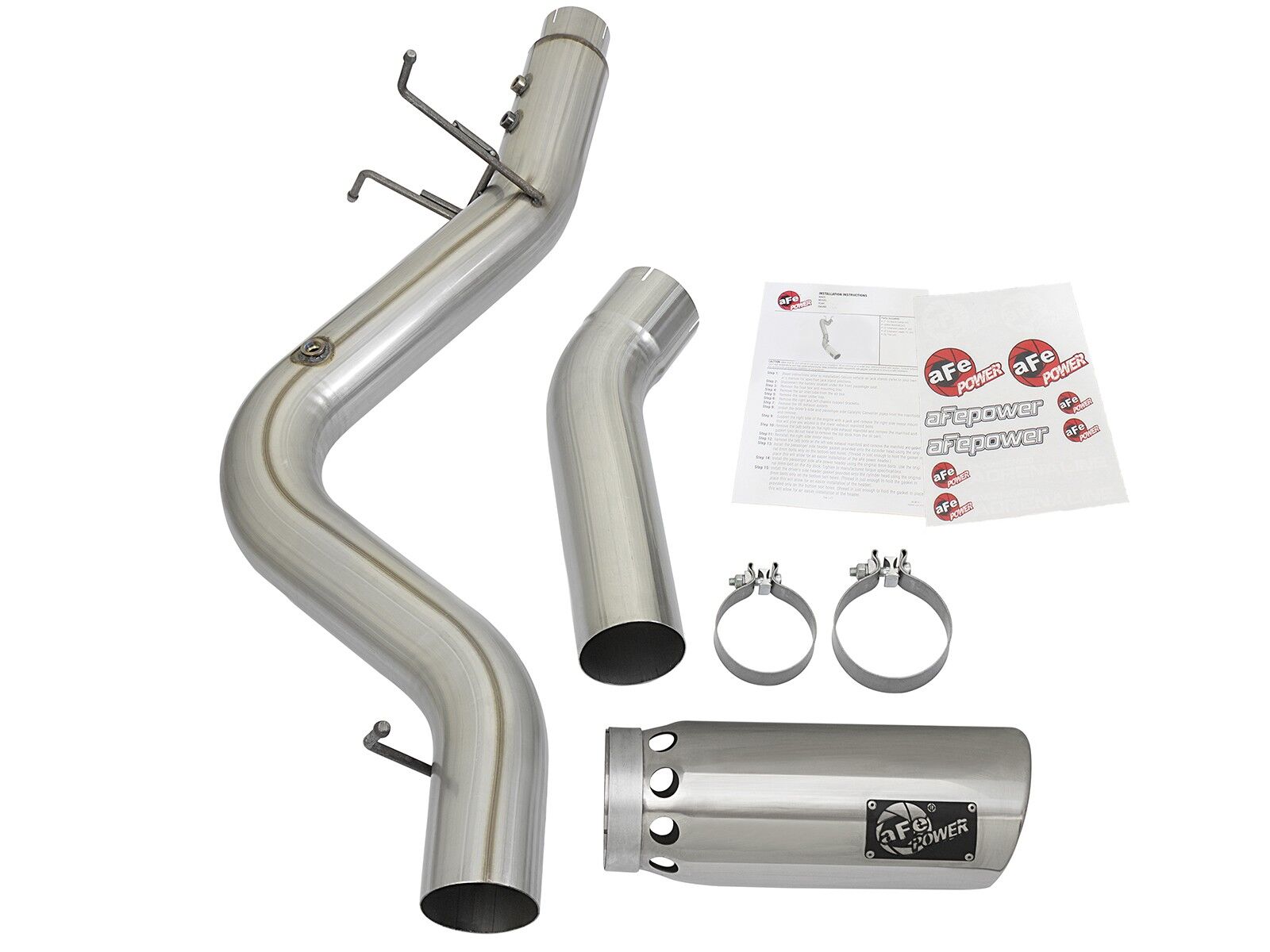 2017-2019 Chevrolet Silverado 3500 HD L5P Duramax Turbo Diesel V8 6.6L ATLAS 5" Aluminized Steel DPF-Back Exhaust System