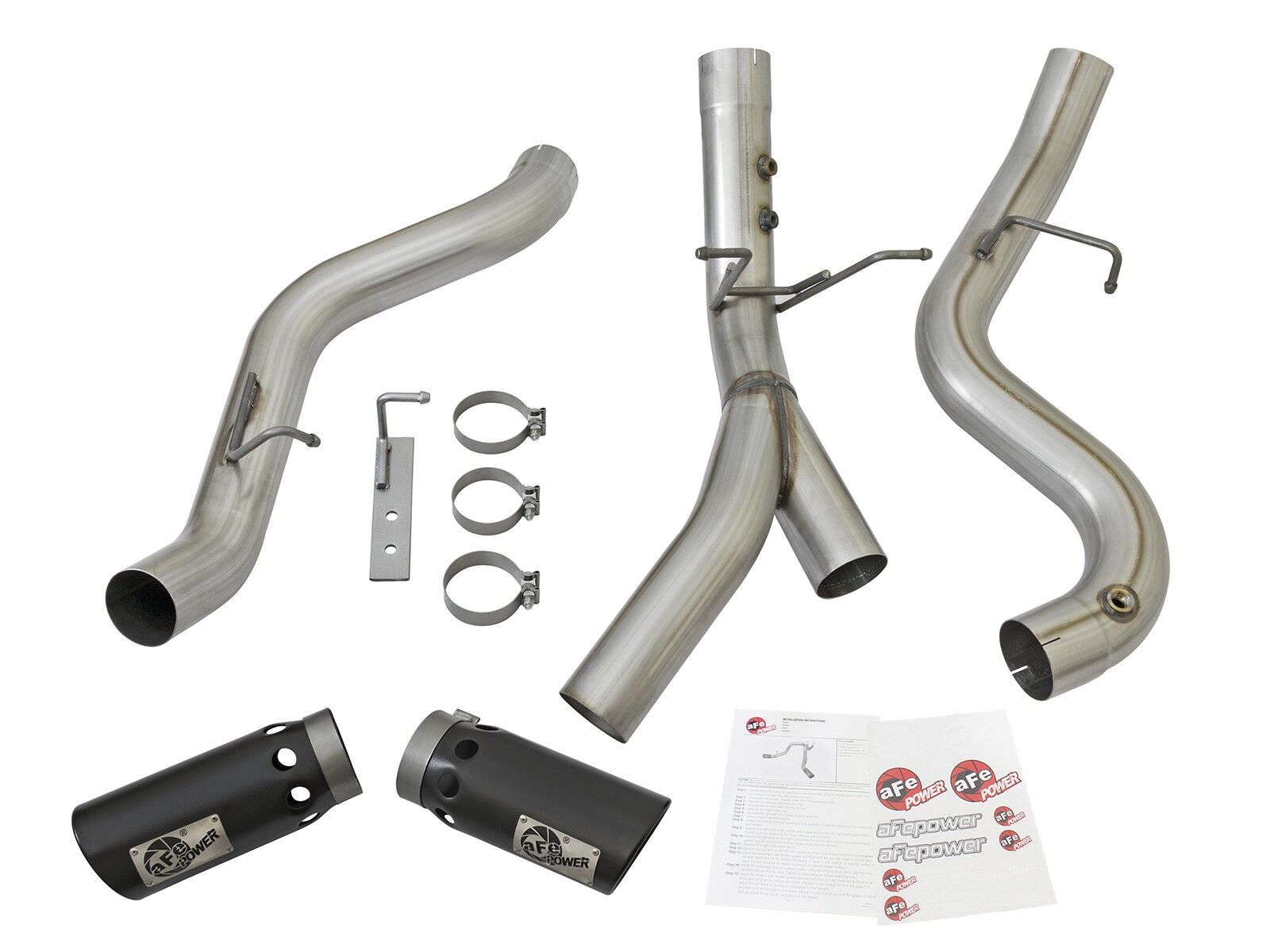 2017-2019 Chevrolet Silverado 3500 HD L5P Duramax Turbo Diesel V8 6.6L ATLAS 4" Aluminized Steel DPF-Back Exhaust System