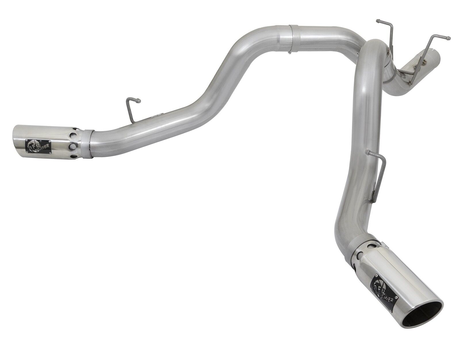2017-2019 Chevrolet Silverado 3500 HD L5P Duramax Turbo Diesel V8 6.6L ATLAS 4" Aluminized Steel DPF-Back Exhaust System - 49-04086-P
