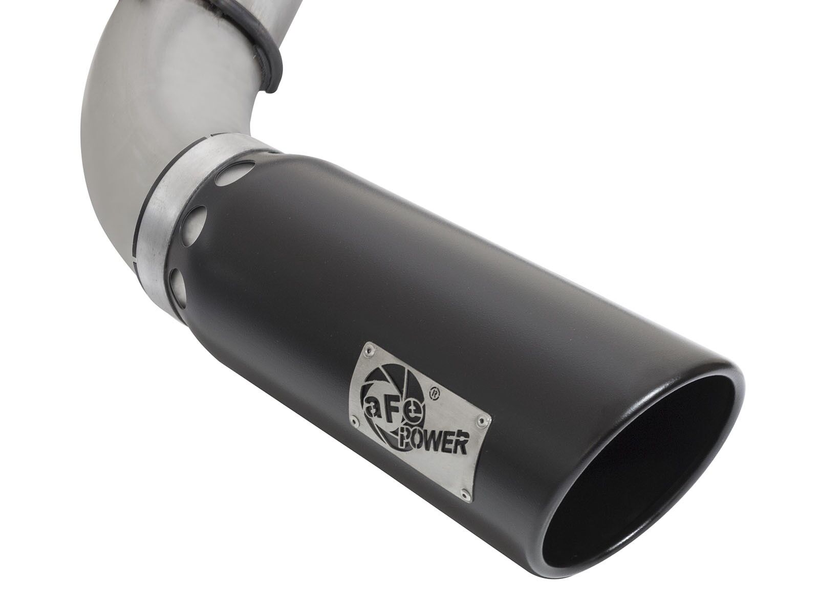 2016-2019 Nissan Titan XD Cummins Turbo Diesel V8 5.0L ATLAS 5" DPF-Back Aluminized Steel Exhaust System w/ Black Tip