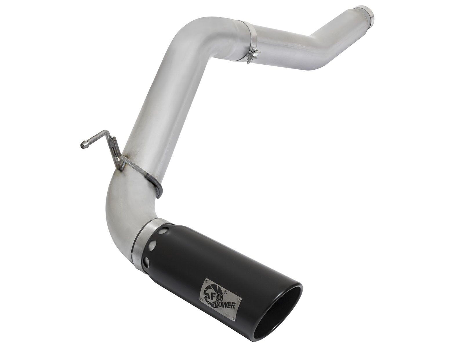 2016-2019 Nissan Titan XD Cummins Turbo Diesel V8 5.0L ATLAS 5" DPF-Back Aluminized Steel Exhaust System w/ Black Tip - 49-06112-B