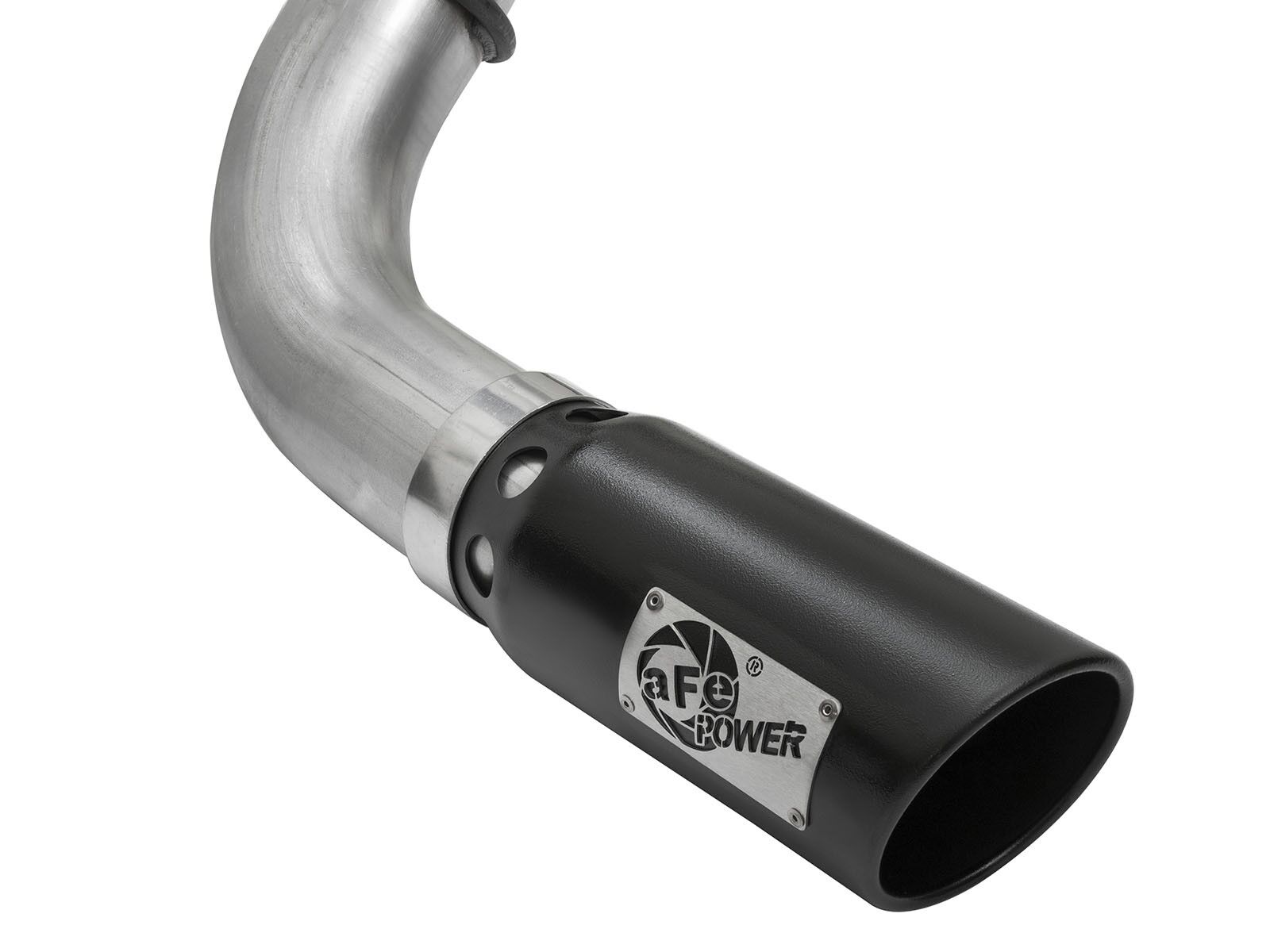 2016-2019 Nissan Titan XD Cummins Turbo Diesel V8 5.0L ATLAS 4" Aluminized Steel DPF-Back Exhaust System w/ Black Tip