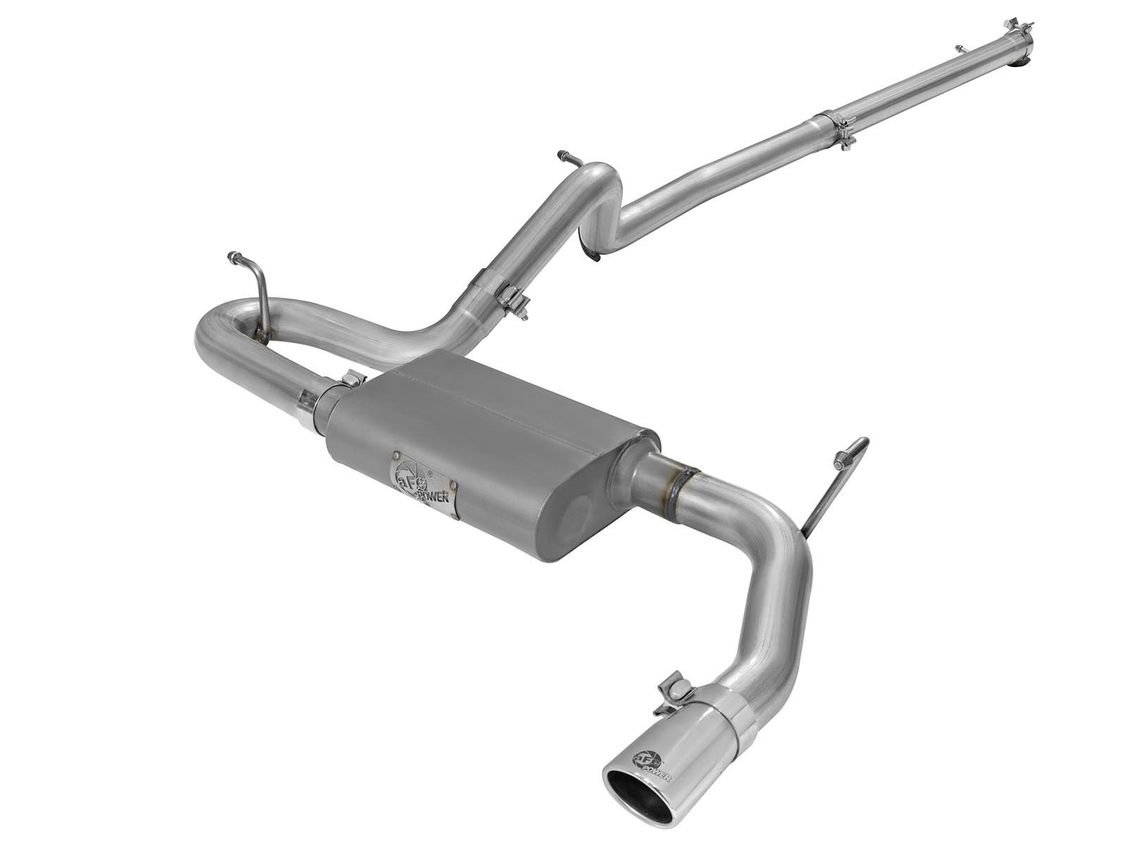 2012-2018 Jeep Wrangler UnLTD JK V6 3.6L Scorpion 2-1/2" Aluminized Steel Cat-Back Exhaust System - 49-08044-1P