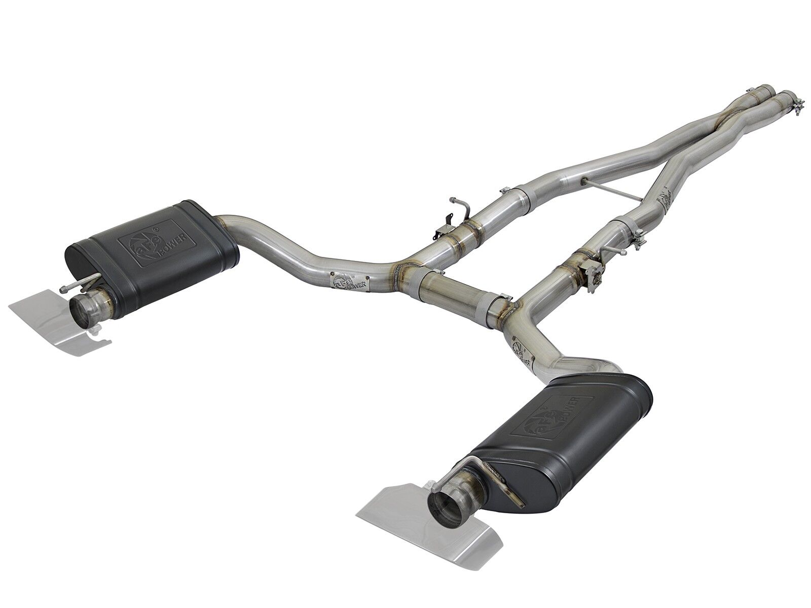 2015-2019 Dodge Challenger SRT Hellcat Supercharged HEMI V8 6.2L MACH Force-Xp 3" 304 Stainless Steel Cat-Back Exhaust System - 49-32053
