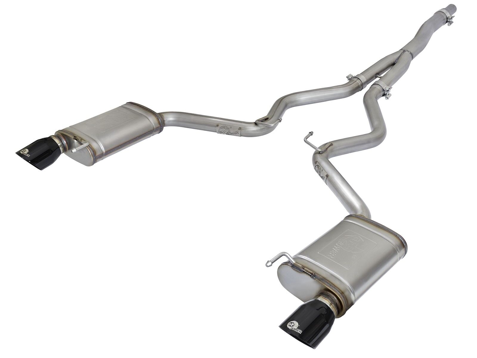 2015-2019 Ford Mustang 2.3L MACH Force-Xp 3" to 2-1/2" 304 Stainless Steel Cat-Back Exhaust System