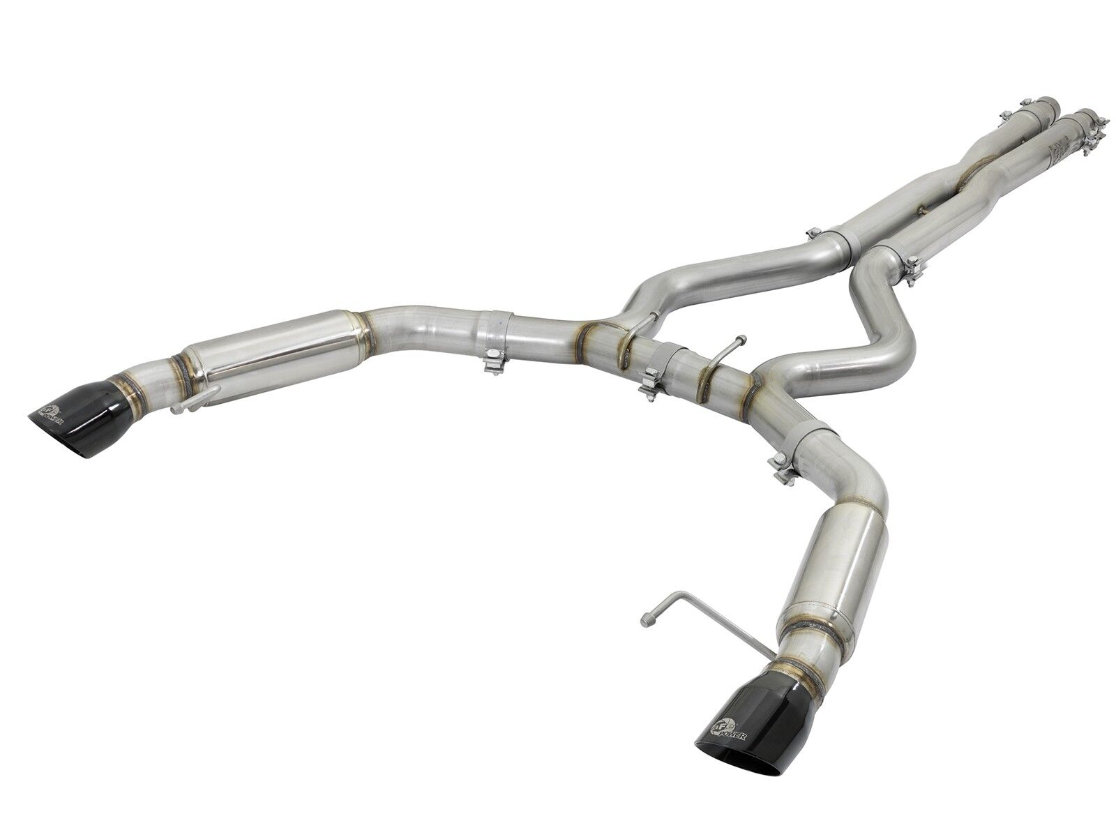 2015-2017 Ford Mustang V6 3.7L MACH Force-Xp 3" 304 Stainless Steel Cat-Back Exhaust System - Aggressive Tone w/Black Tips