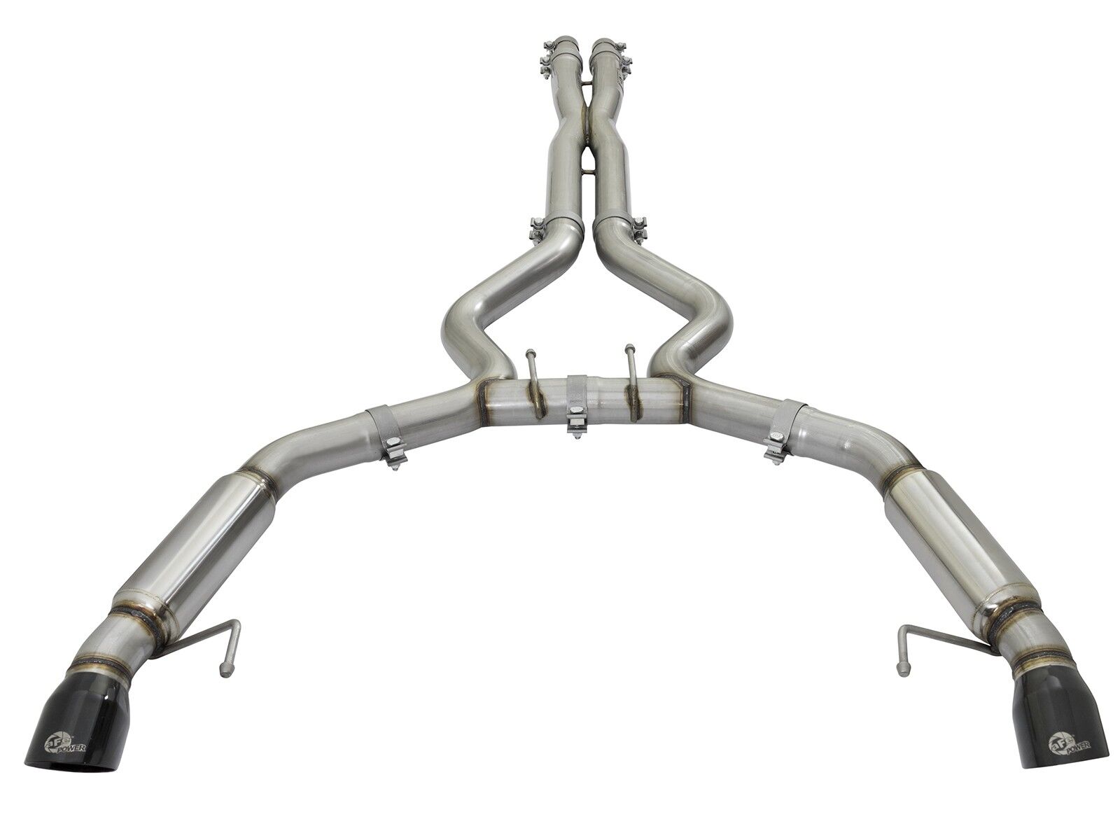 2015-2017 Ford Mustang V6 3.7L MACH Force-Xp 3" 304 Stainless Steel Cat-Back Exhaust System - Aggressive Tone w/Black Tips