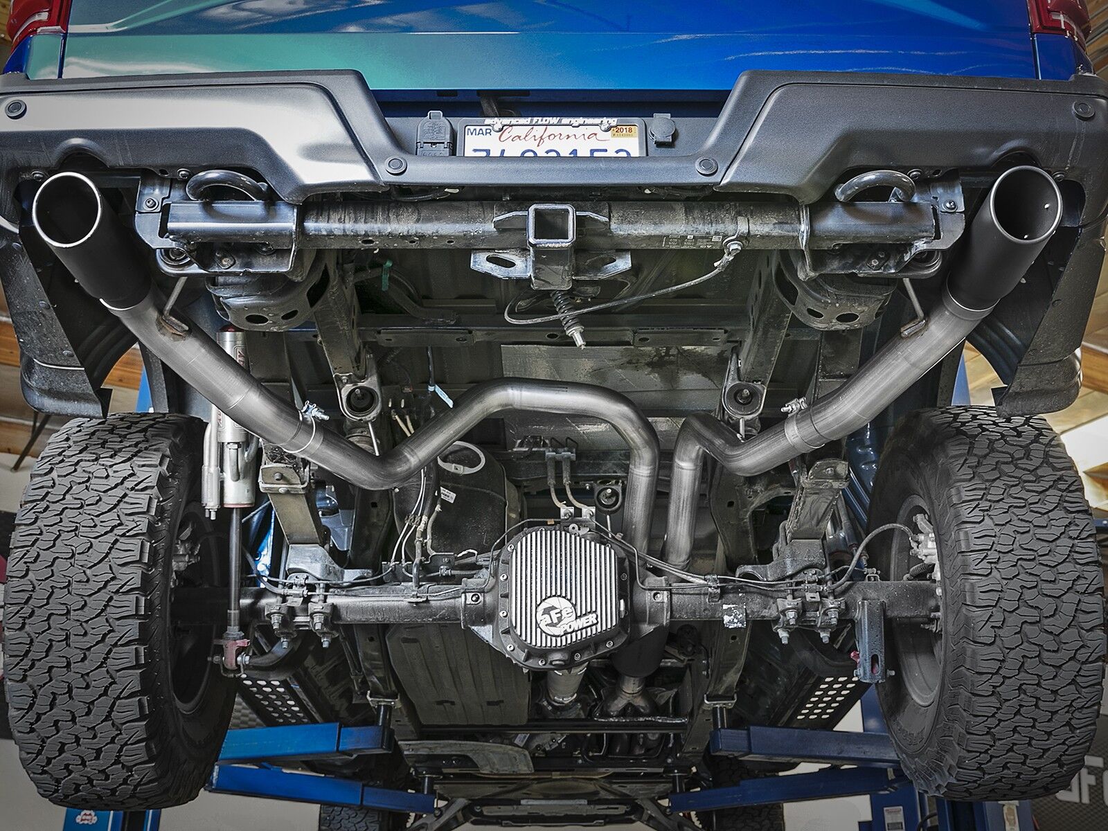 2017-2019 Ford Raptor EcoBoost V6 3.5L MACH Force-Xp 3" to 3-1/2" 304 Stainless Steel Cat-Back Exhaust System w/ Black Tips