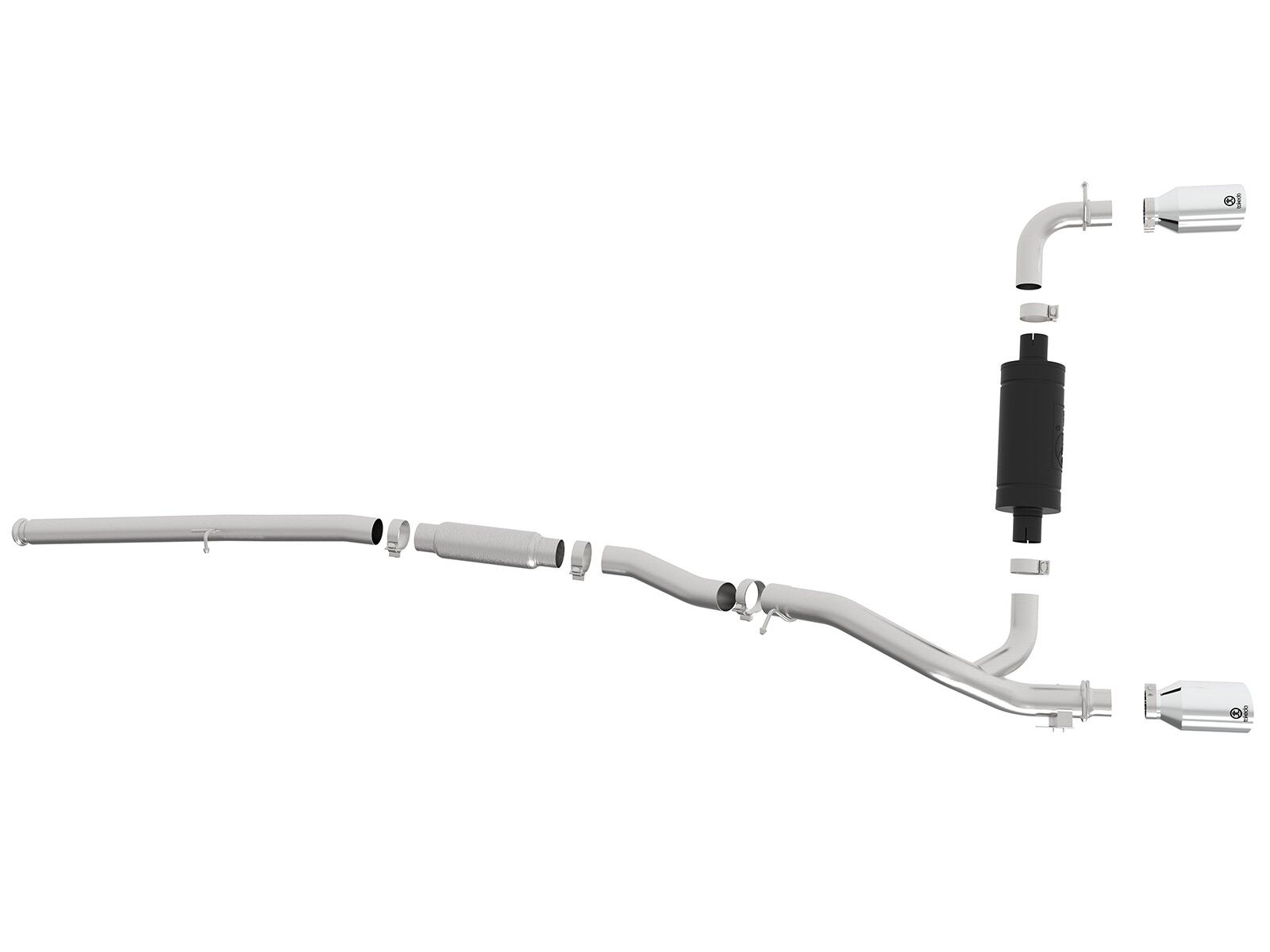 2016-2018 Ford Focus RS EcoBoost Turbo 2.3L Takeda 3" 304 Stainless Steel Cat-Back Exhaust System