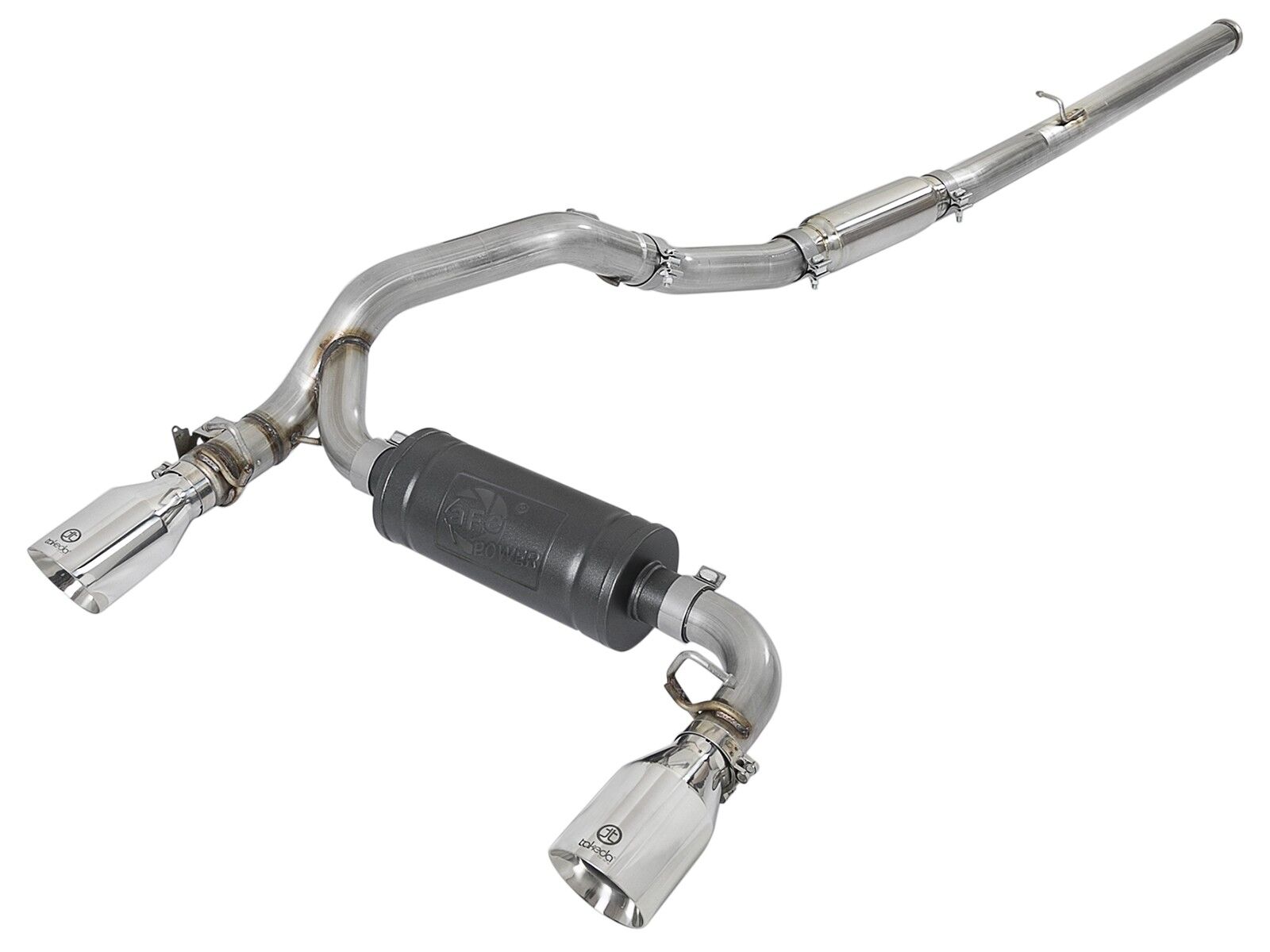 2016-2018 Ford Focus RS EcoBoost Turbo 2.3L Takeda 3" 304 Stainless Steel Cat-Back Exhaust System - 49-33103-P