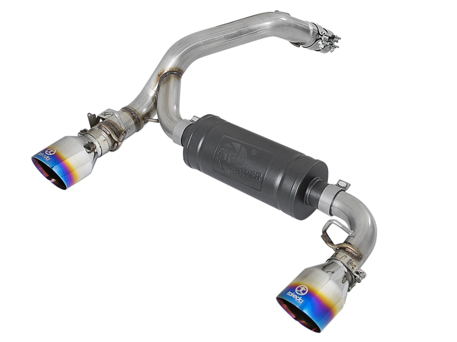 2016-2018 Ford Focus RS EcoBoost Turbo 2.3L Takeda 3" 304 Stainless Steel Axle-Back Exhaust System