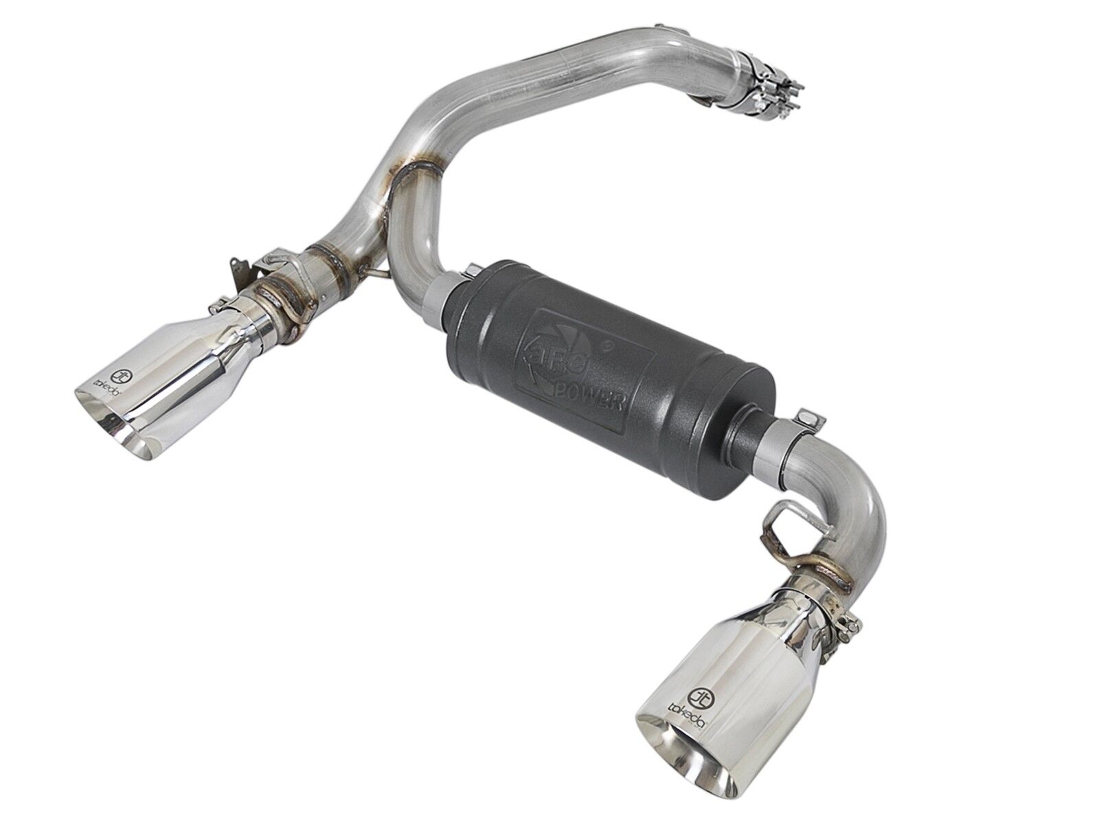 2016-2018 Ford Focus RS EcoBoost Turbo 2.3L Takeda 3" 304 Stainless Steel Axle-Back Exhaust System