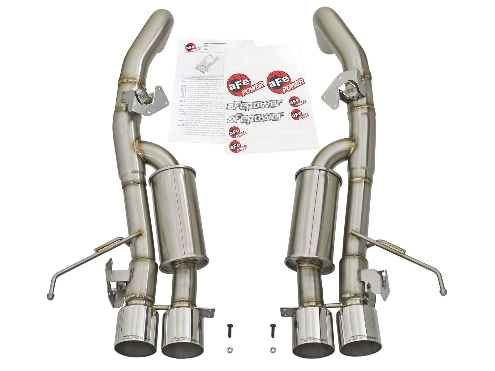 2014-2019 Chevrolet Corvette C7 V8 6.2L MACH Force-Xp 3" to 2-1/2" 304 Stainless Steel Axle-Back Exhaust System