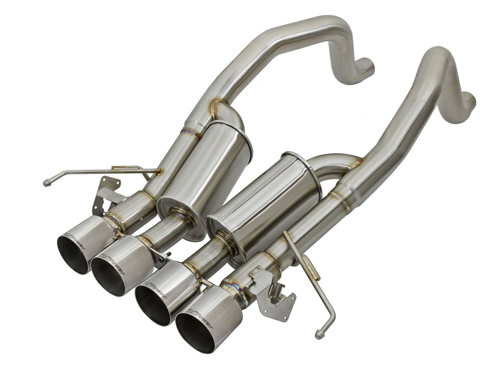 2015-2019 Chevrolet Corvette Z06 C7 LT4 Supercharged V8 6.2L MACH Force-Xp 3" to 2-1/2" 304 Stainless Steel Axle-Back Exhaust System