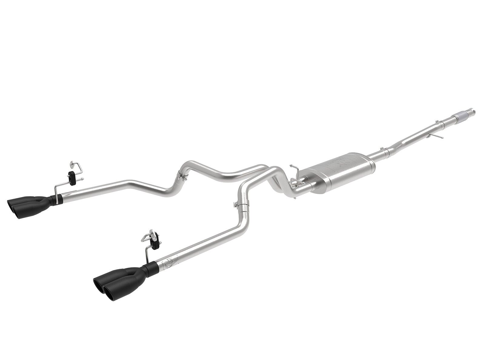 2019 Chevrolet Silverado 1500 V6 4.3L/V8 5.3L Vulcan Series 3" to Dual 2-1/2" 304 Stainless Steel Cat-Back Exhaust System - 49-34104-B