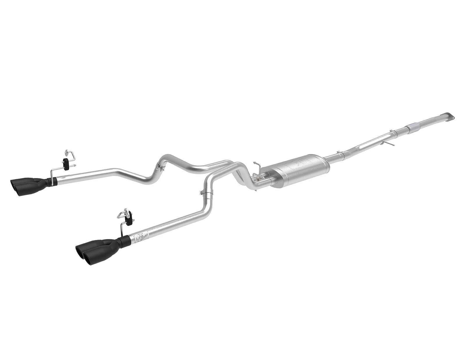 2019 Chevrolet Silverado 1500 2.7L Vulcan Series 3" to Dual 2-1/2" 304 Stainless Steel Cat-Back Exhaust System - 49-34110-B