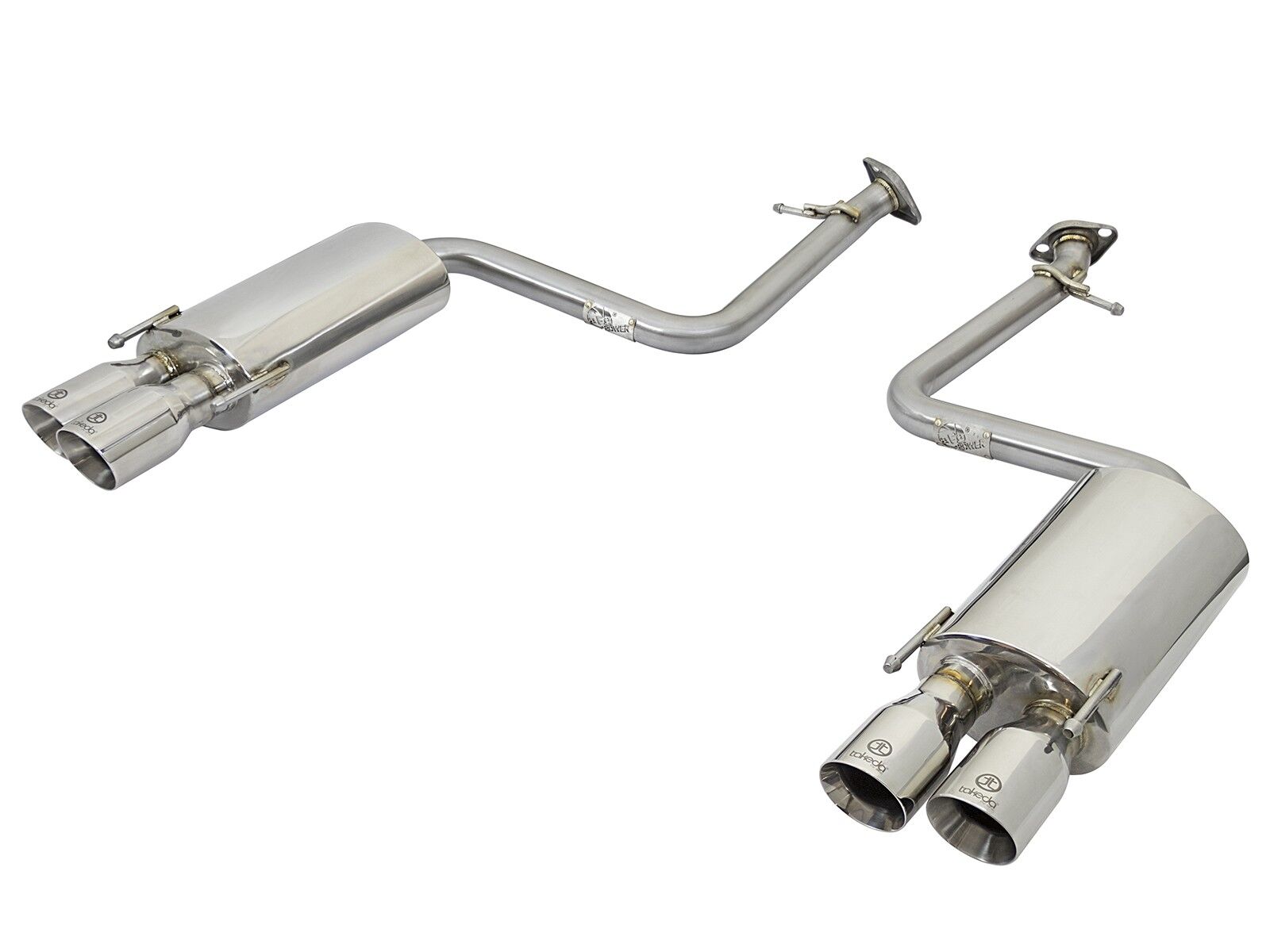 2015-2019 Lexus RC350 GSC10/15 Base/F-Sport V6 3.5L RWD/AWD Takeda 2" 304 Stainless Steel Axle-Back Exhaust System - 49-36037-P