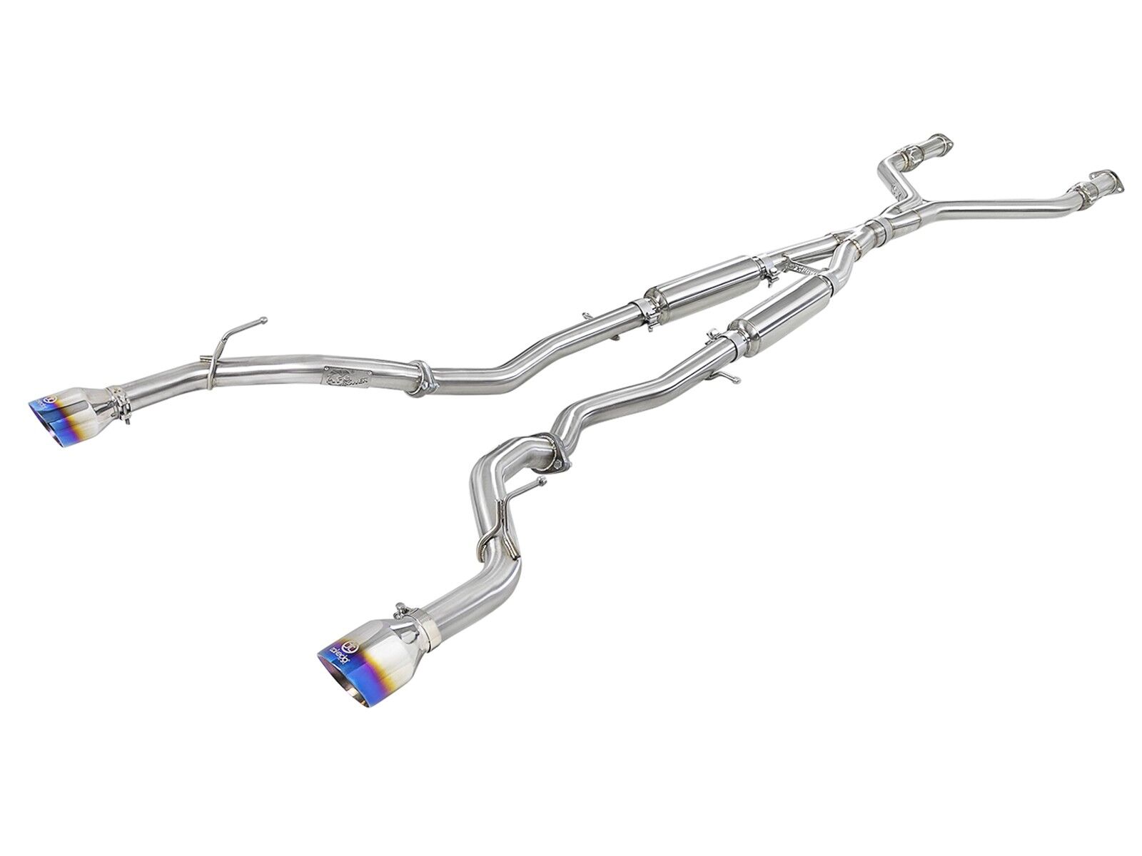 2016-2019 Infiniti Q50 V37 Base/Sport/Red Sport 400 V6 3.0L Takeda 2-1/2" 304 Stainless Steel Cat-Back Exhaust System - 49-36132NM-L